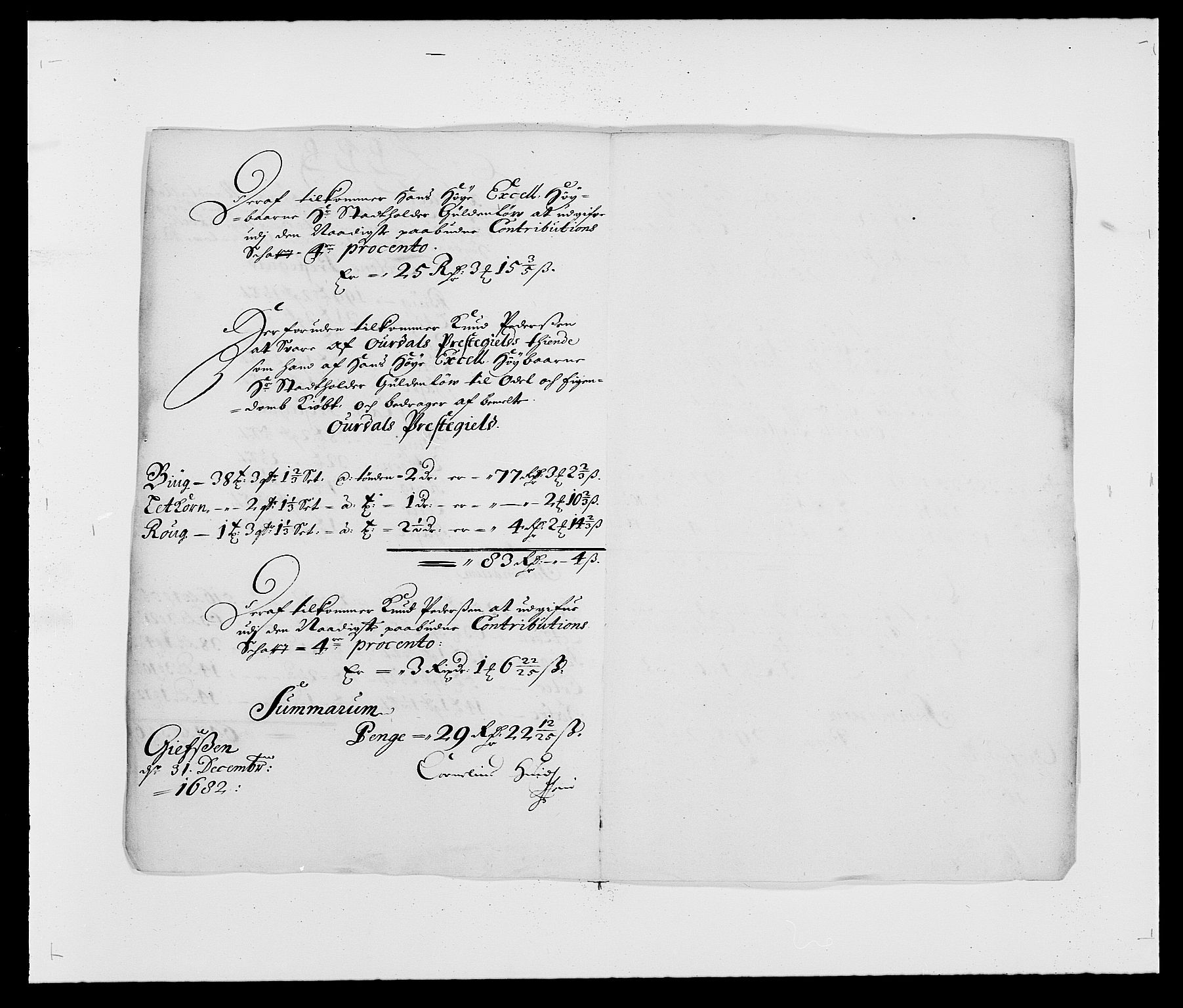 Rentekammeret inntil 1814, Reviderte regnskaper, Fogderegnskap, RA/EA-4092/R18/L1281: Fogderegnskap Hadeland, Toten og Valdres, 1682, p. 96