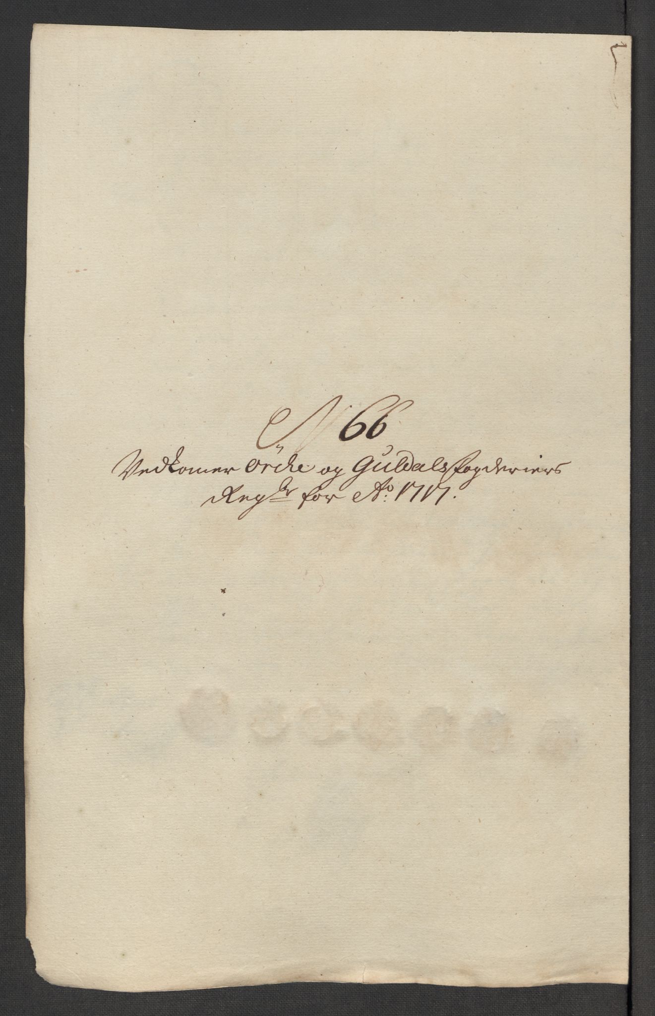 Rentekammeret inntil 1814, Reviderte regnskaper, Fogderegnskap, RA/EA-4092/R60/L3969: Fogderegnskap Orkdal og Gauldal, 1717, p. 500
