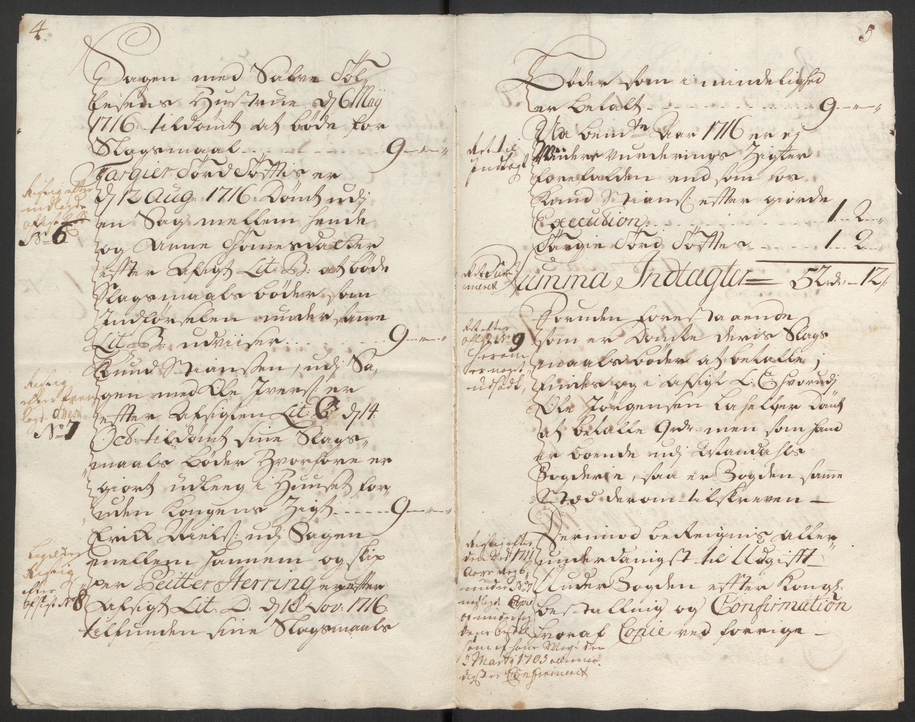 Rentekammeret inntil 1814, Reviderte regnskaper, Byregnskaper, RA/EA-4066/R/Rm/L0285: [M18] Sikt og sakefall, 1681-1718, p. 519