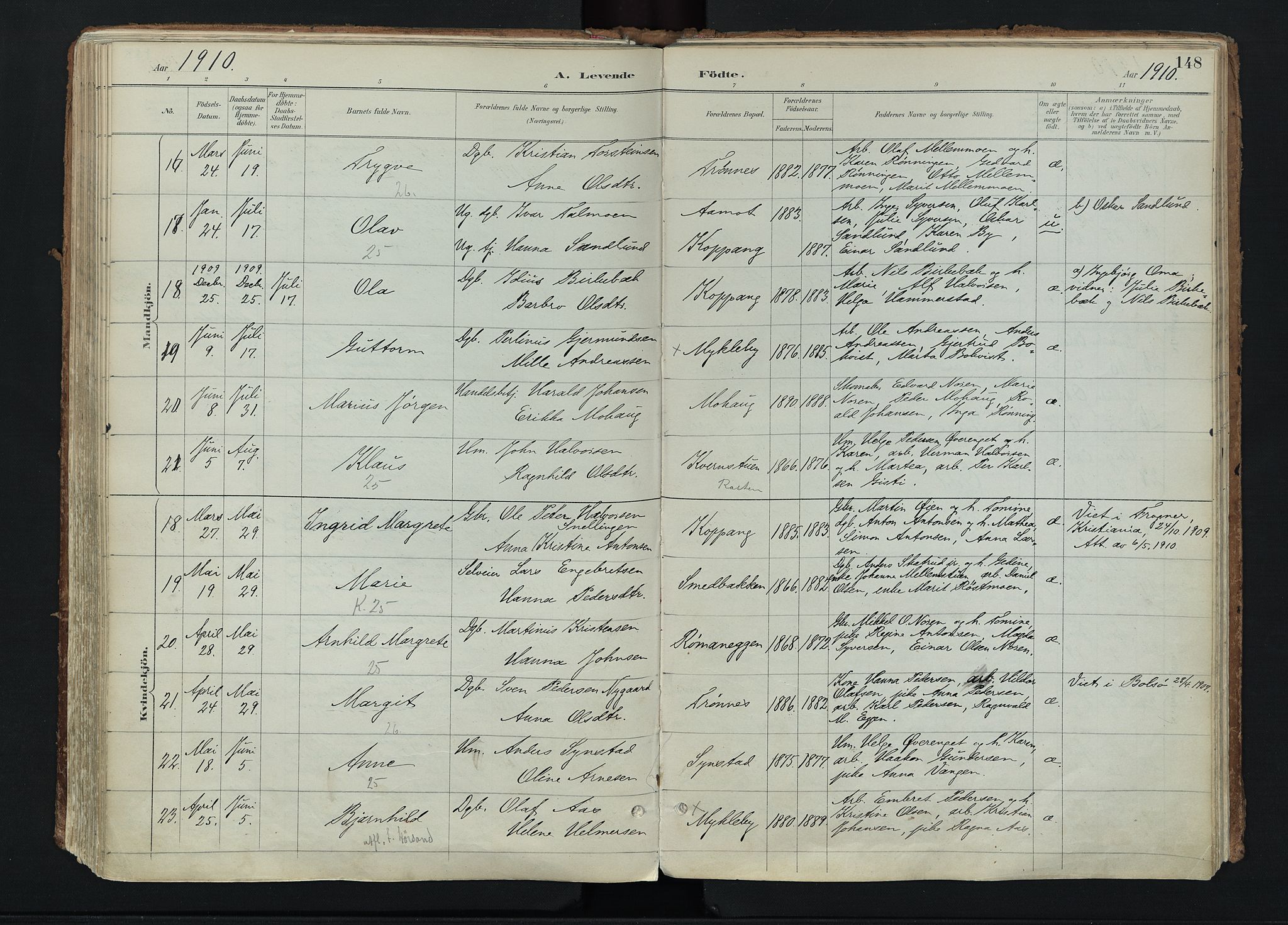 Stor-Elvdal prestekontor, AV/SAH-PREST-052/H/Ha/Haa/L0004: Parish register (official) no. 4, 1890-1922, p. 148