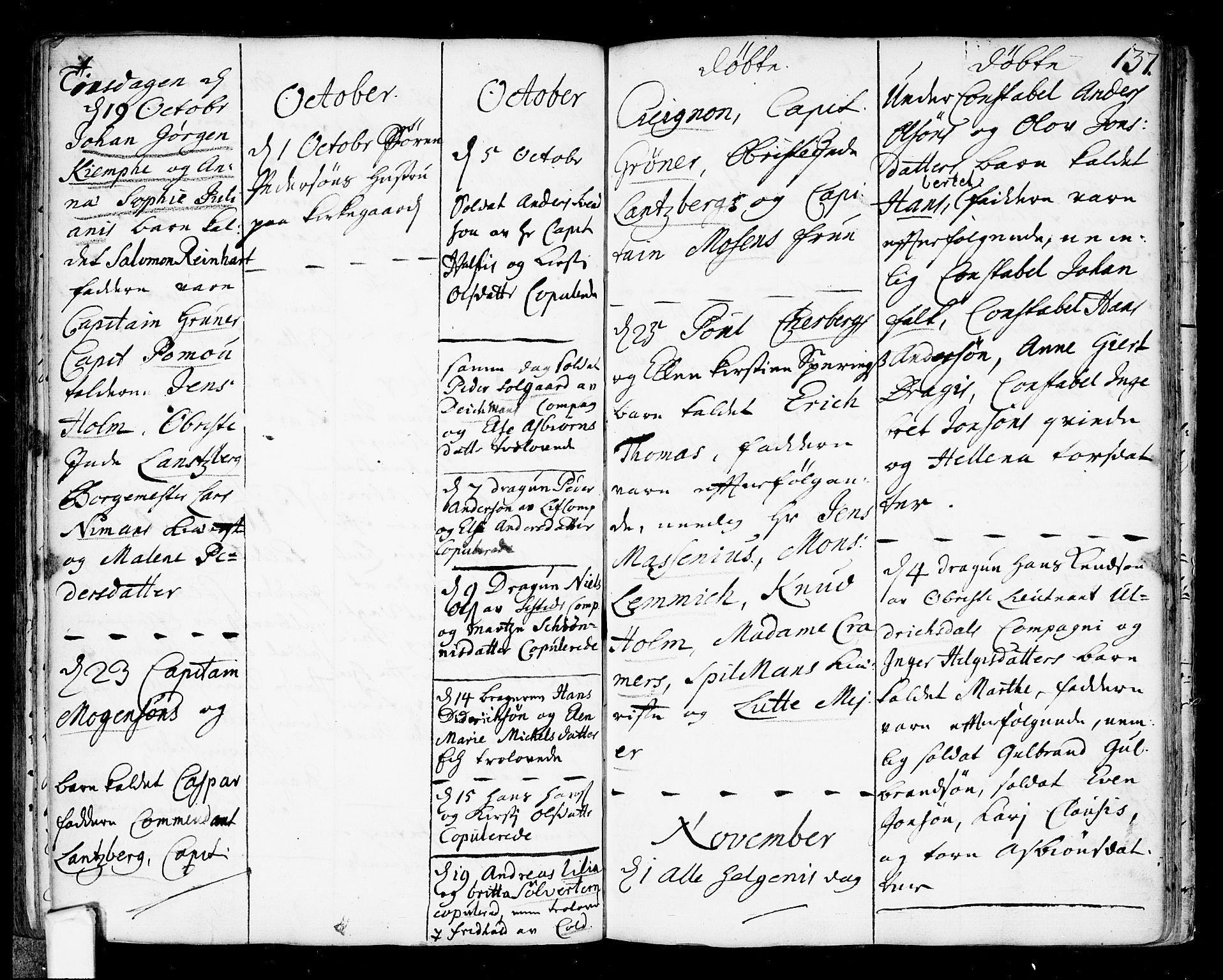 Fredrikstad prestekontor Kirkebøker, SAO/A-11082/F/Fa/L0001: Parish register (official) no. 1, 1717-1731, p. 137