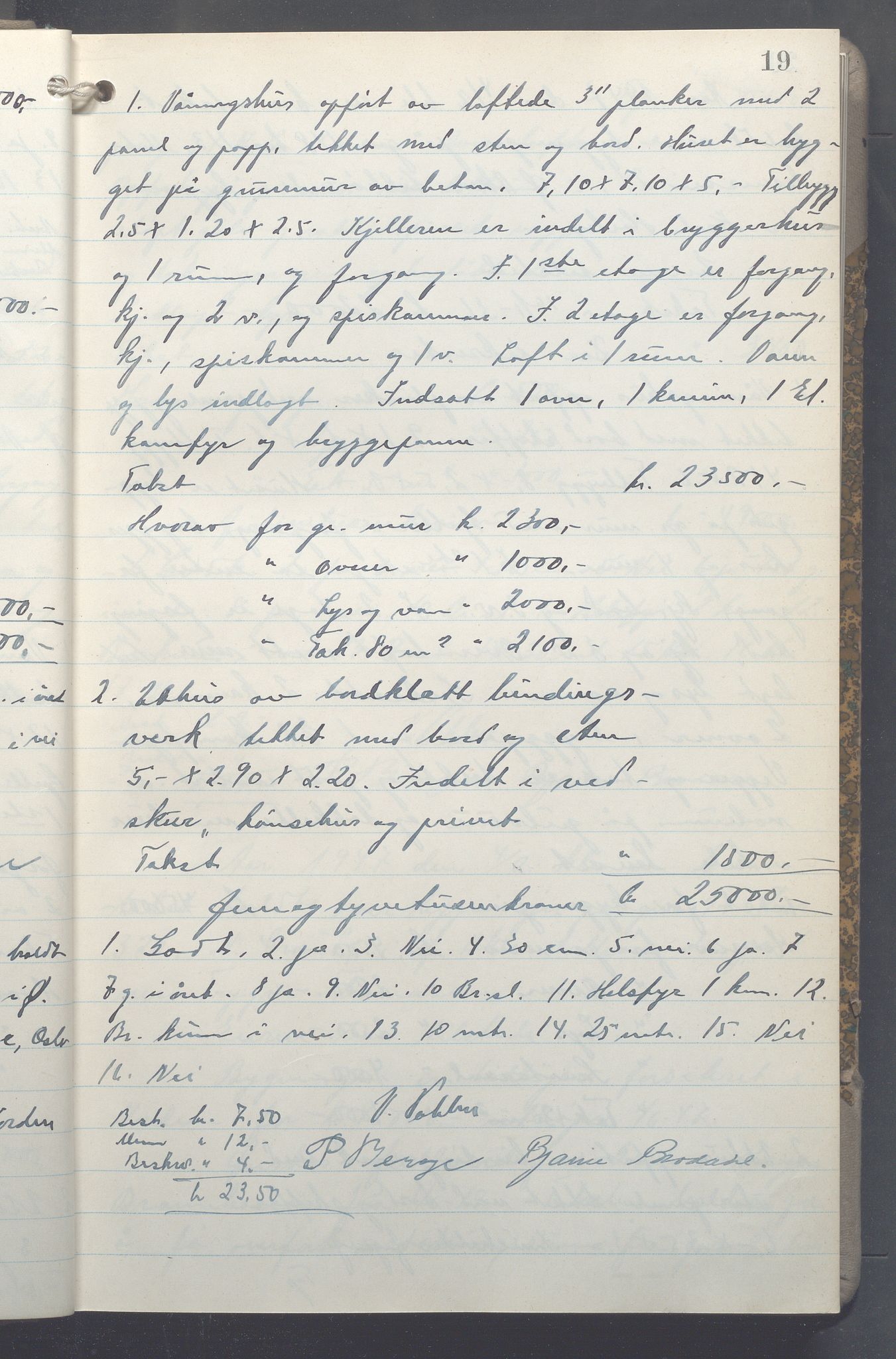 Lensmennene i Aker, OBA/A-10133/F/Fc/L0037: Branntakstprotokoll, 1944-1946, p. 19