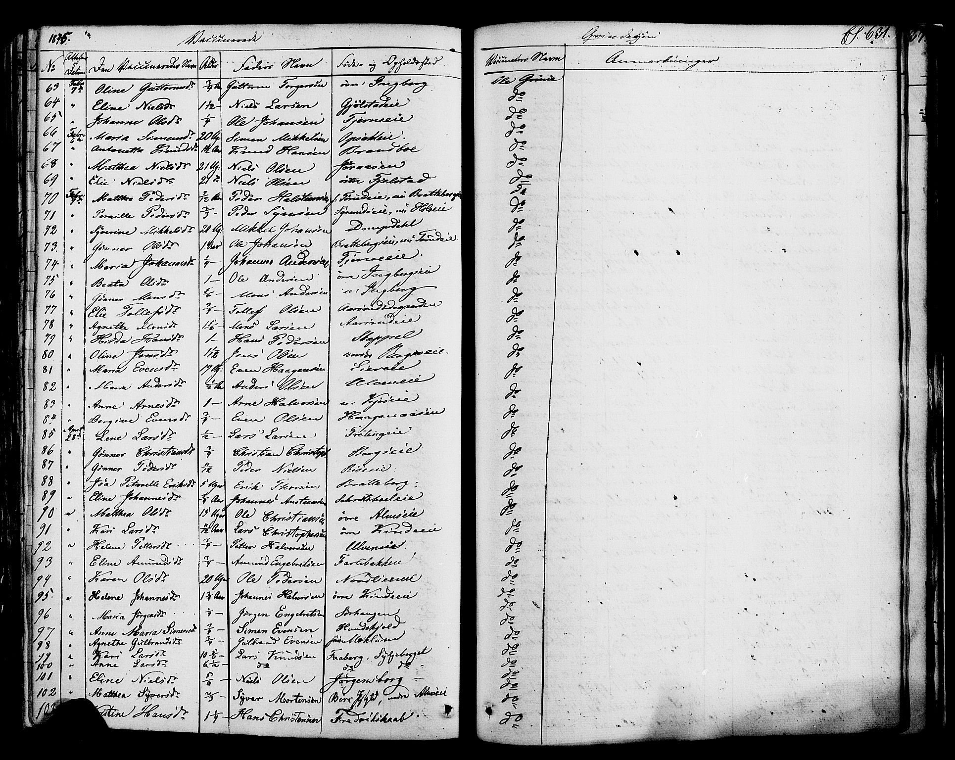 Ringsaker prestekontor, AV/SAH-PREST-014/K/Ka/L0008: Parish register (official) no. 8, 1837-1850, p. 631