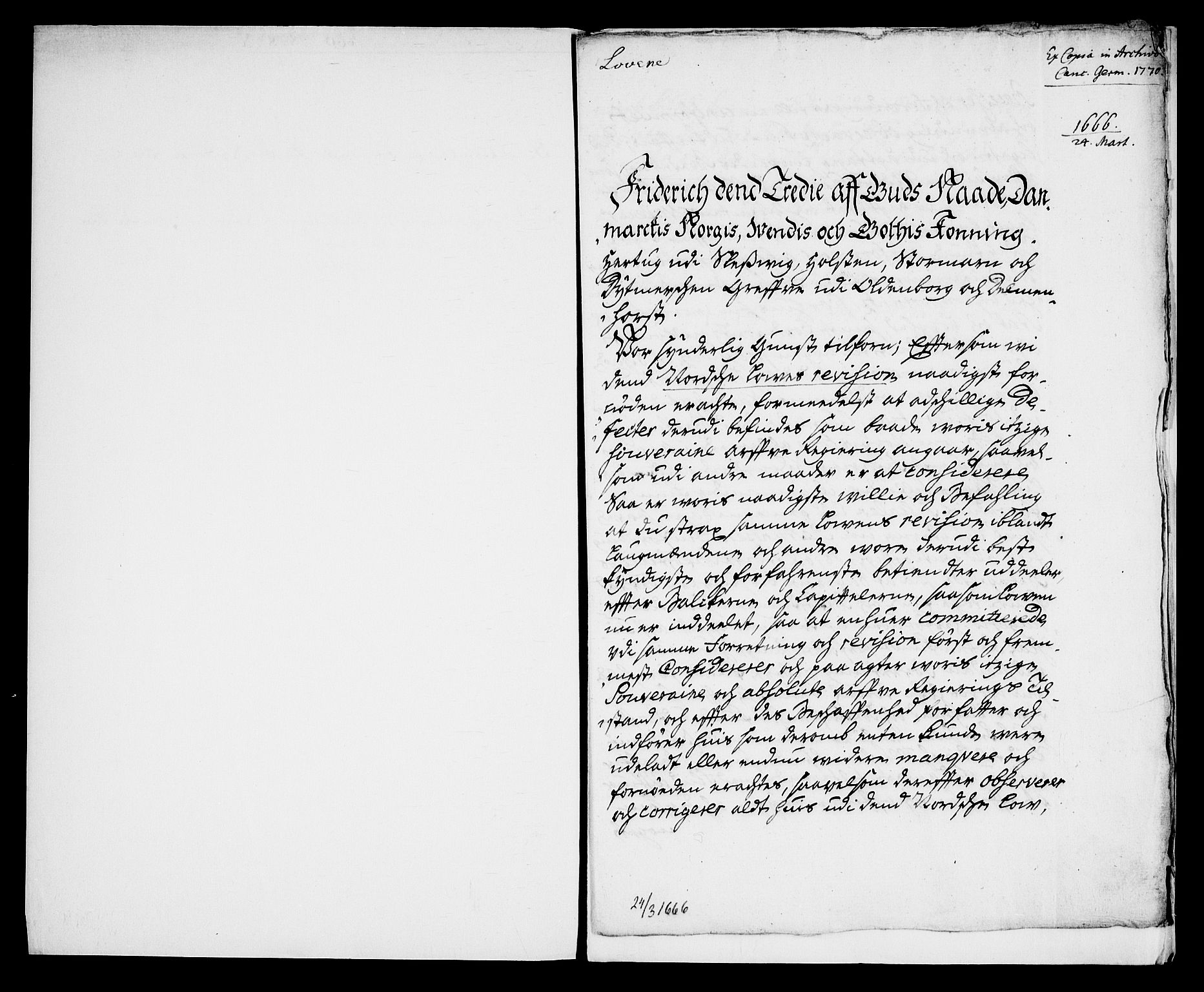 Danske Kanselli, Skapsaker, AV/RA-EA-4061/G/L0007: Tillegg til skapsakene, 1666-1688, p. 3