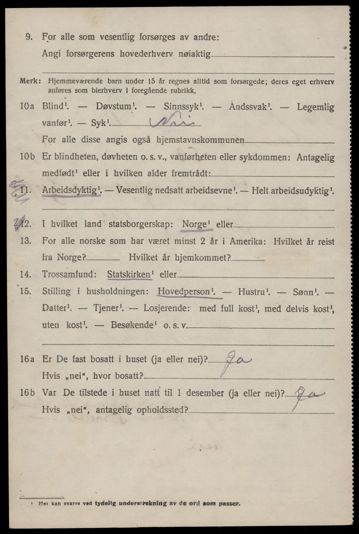 SAKO, 1920 census for Lårdal, 1920, p. 1190