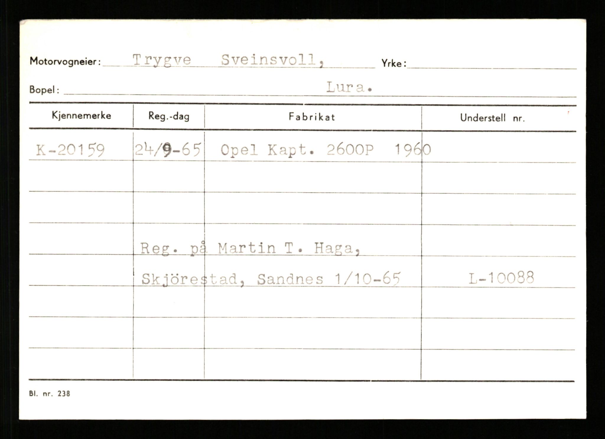 Stavanger trafikkstasjon, AV/SAST-A-101942/0/G/L0004: Registreringsnummer: 15497 - 22957, 1930-1971, p. 2080