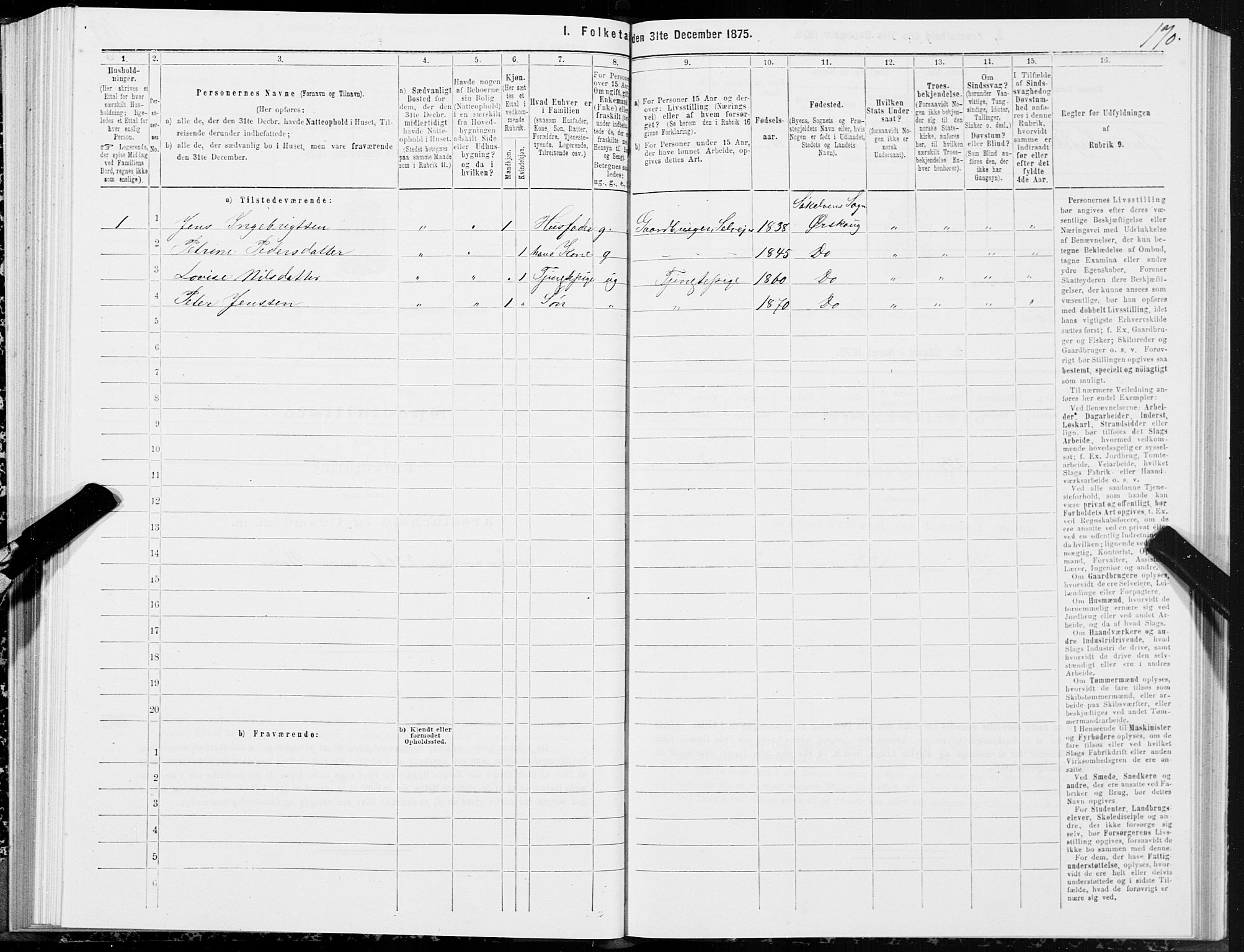 SAT, 1875 census for 1527P Ørskog, 1875, p. 4170