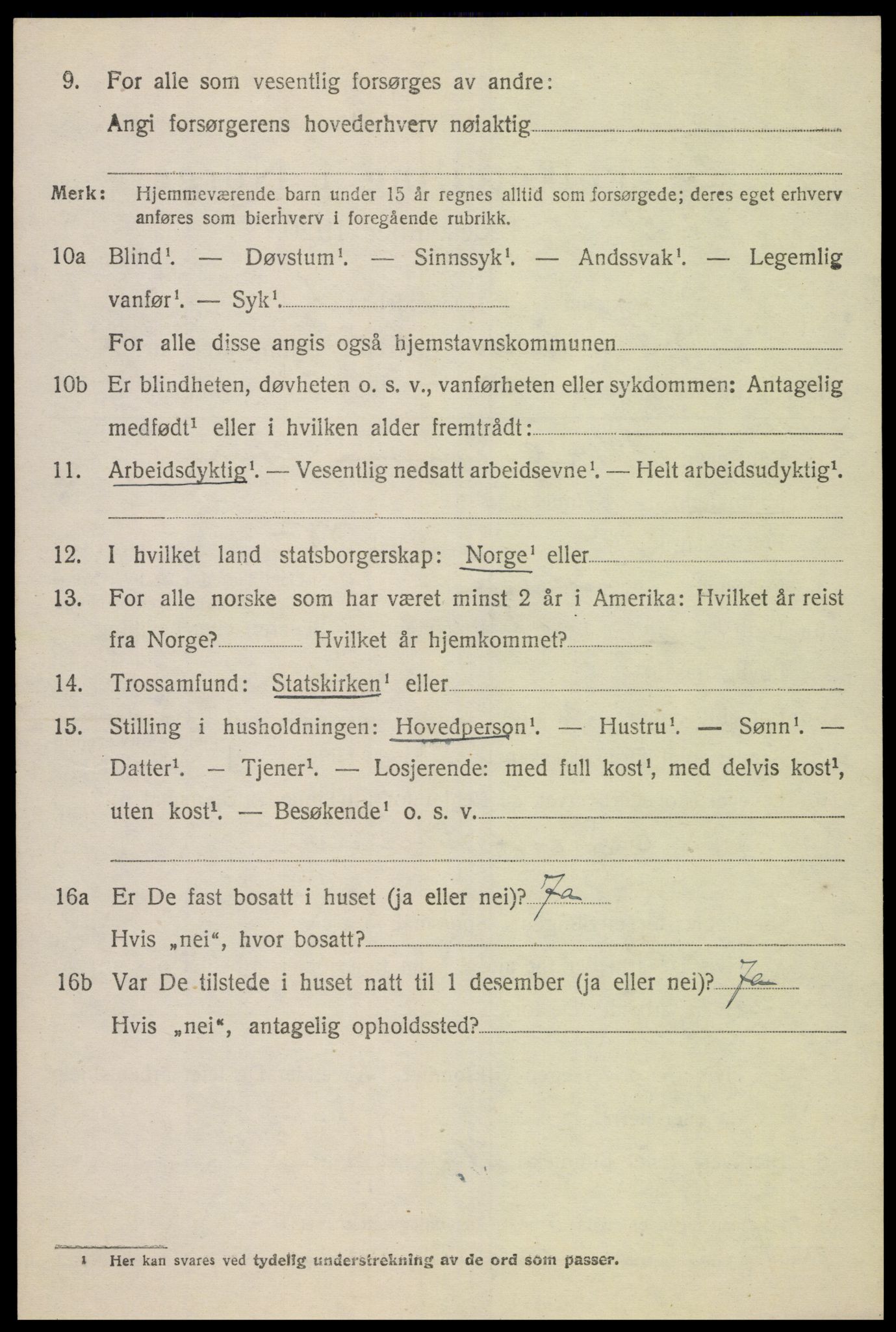 SAK, 1920 census for Finsland, 1920, p. 1811