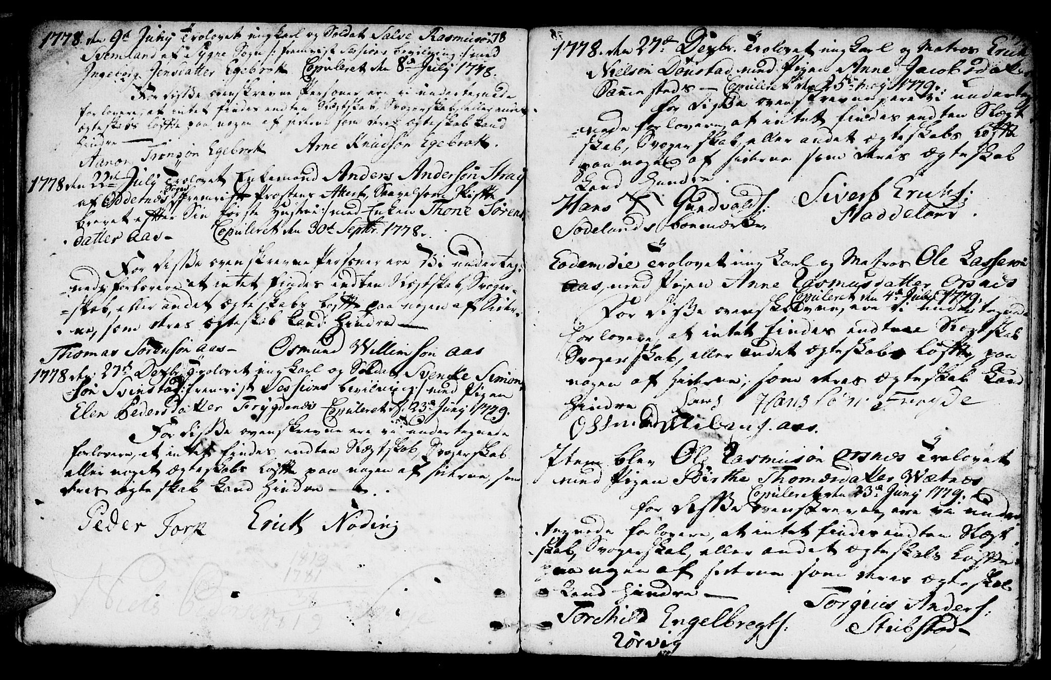 Mandal sokneprestkontor, SAK/1111-0030/F/Fa/Fab/L0002: Parish register (official) no. A 2, 1753-1801, p. 78-79