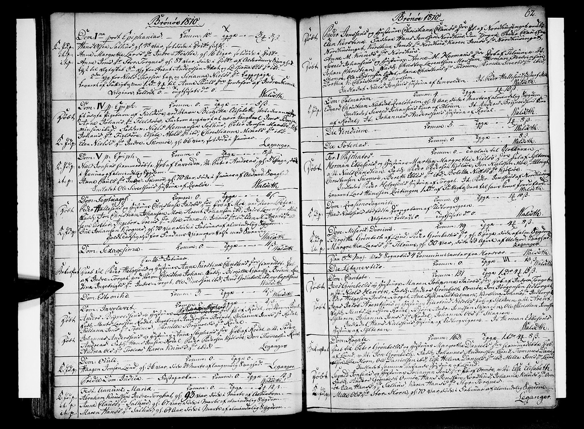 Ministerialprotokoller, klokkerbøker og fødselsregistre - Nordland, SAT/A-1459/813/L0196: Parish register (official) no. 813A06, 1804-1819, p. 62