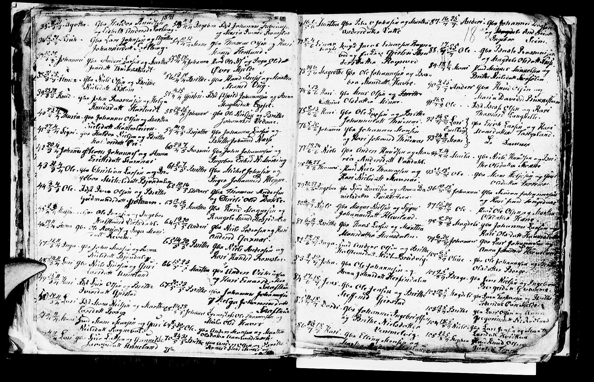 Haus sokneprestembete, AV/SAB-A-75601/H/Hab: Parish register (copy) no. A 1, 1830-1855, p. 18