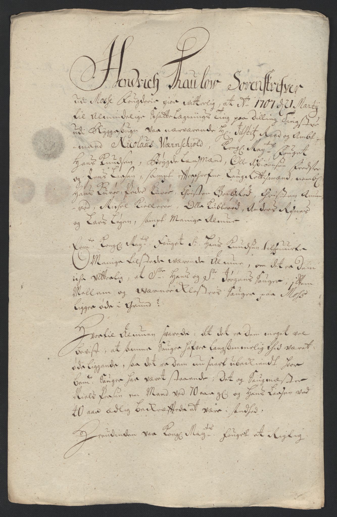 Rentekammeret inntil 1814, Reviderte regnskaper, Fogderegnskap, AV/RA-EA-4092/R04/L0134: Fogderegnskap Moss, Onsøy, Tune, Veme og Åbygge, 1707-1708, p. 160