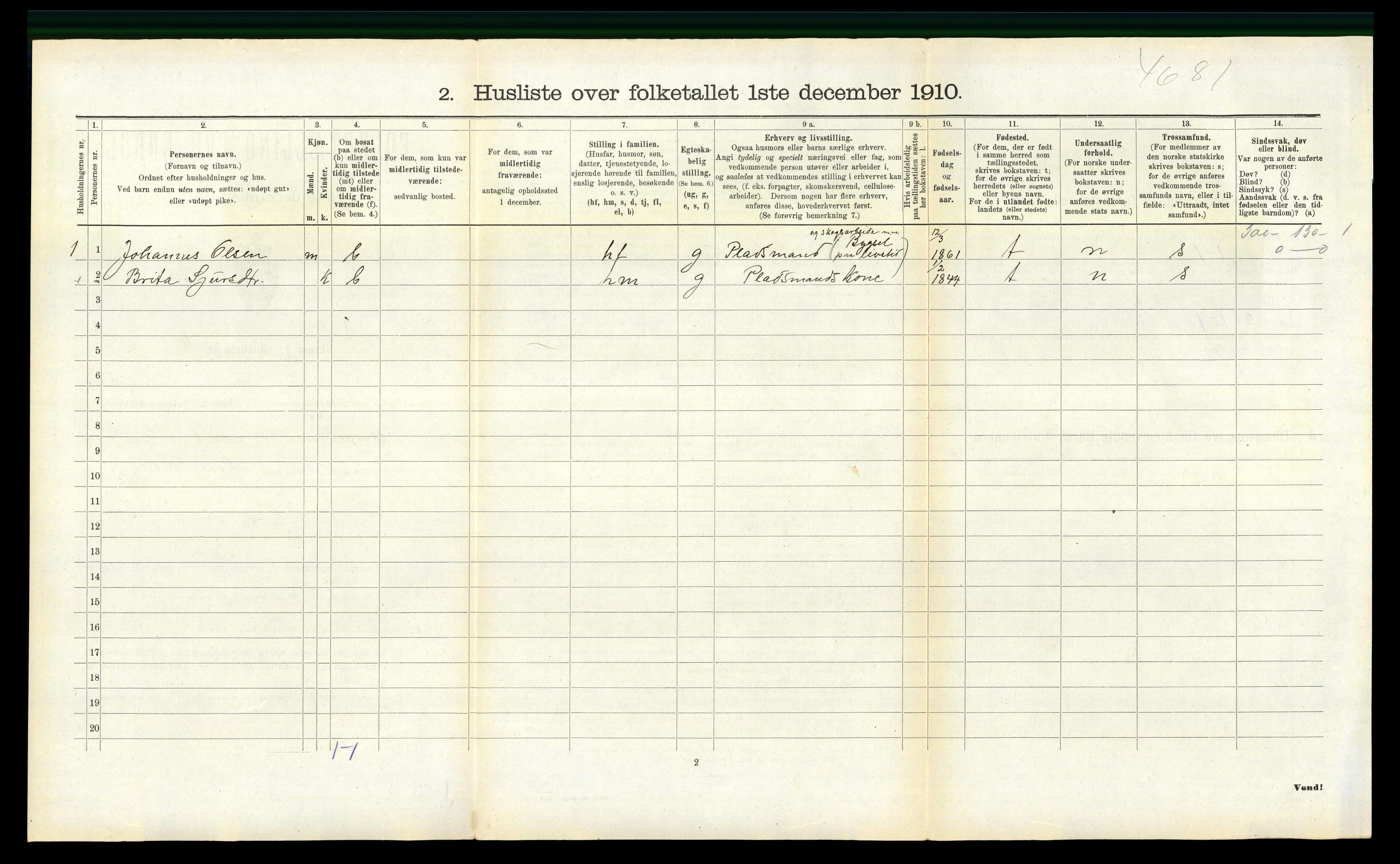 RA, 1910 census for Masfjorden, 1910, p. 221