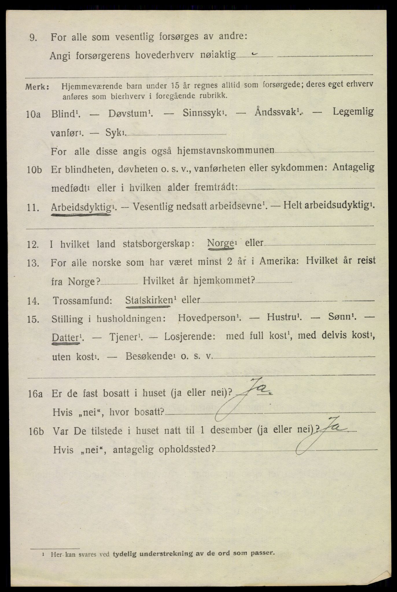 SAH, 1920 census for Nes (Hedmark), 1920, p. 6557