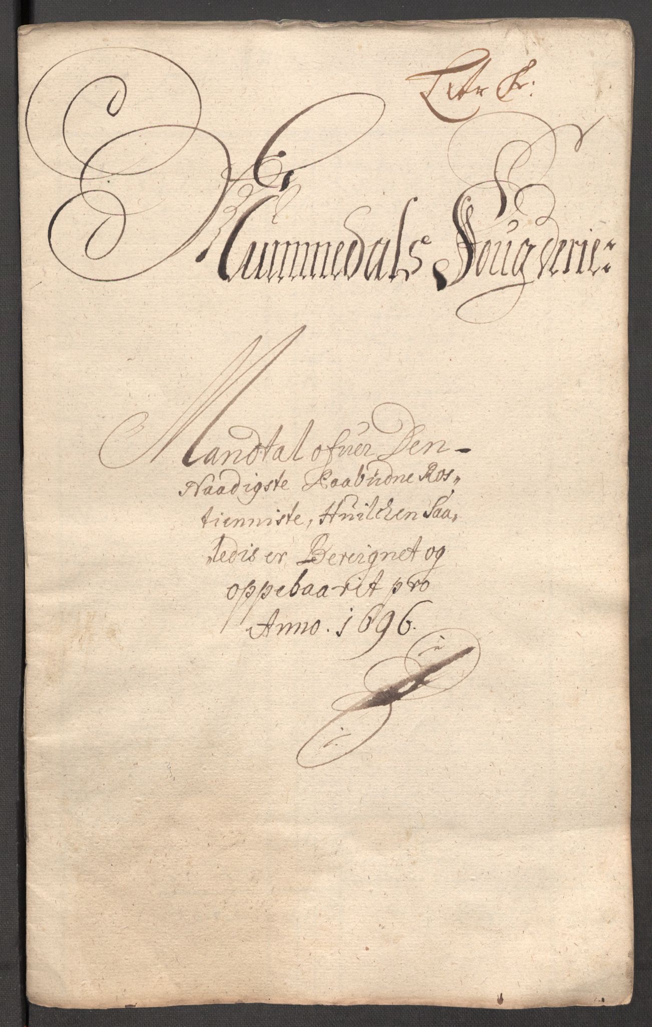 Rentekammeret inntil 1814, Reviderte regnskaper, Fogderegnskap, RA/EA-4092/R64/L4425: Fogderegnskap Namdal, 1696-1698, p. 34