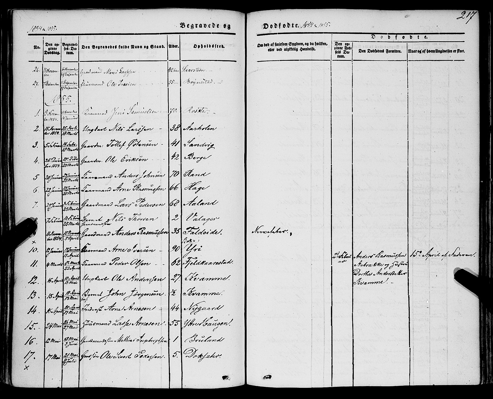 Innvik sokneprestembete, SAB/A-80501: Parish register (official) no. A 5, 1847-1865, p. 217