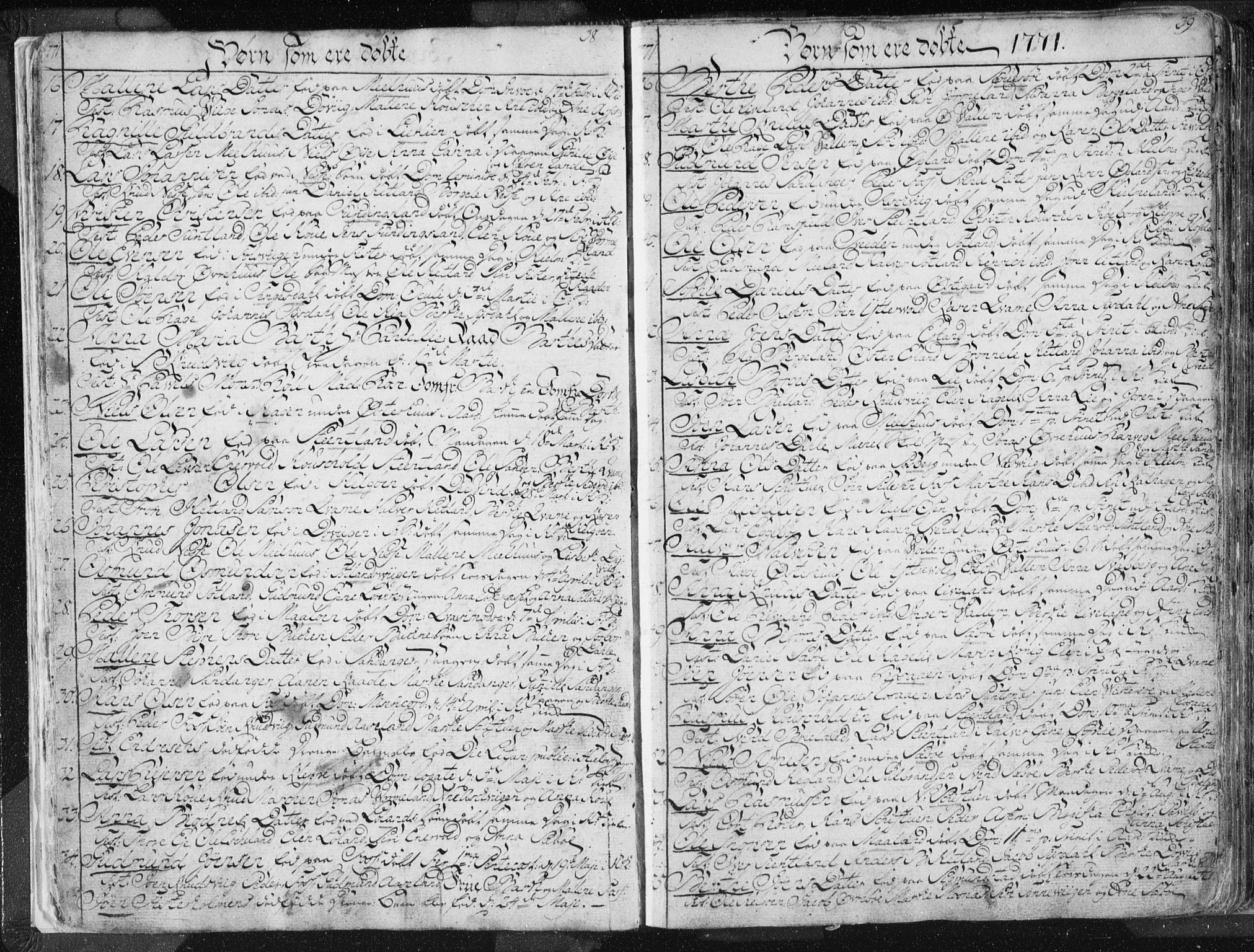 Hjelmeland sokneprestkontor, SAST/A-101843/01/IV/L0001: Parish register (official) no. A 1, 1760-1799, p. 38-39