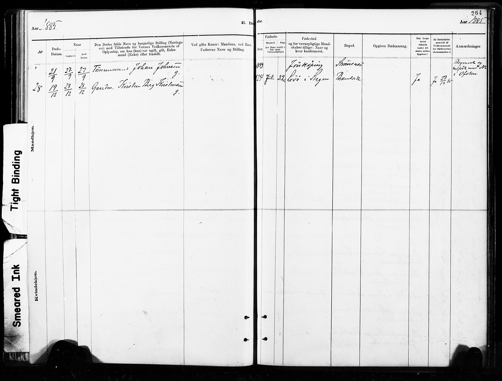 Ministerialprotokoller, klokkerbøker og fødselsregistre - Nordland, AV/SAT-A-1459/859/L0846: Parish register (official) no. 859A06, 1878-1889, p. 264