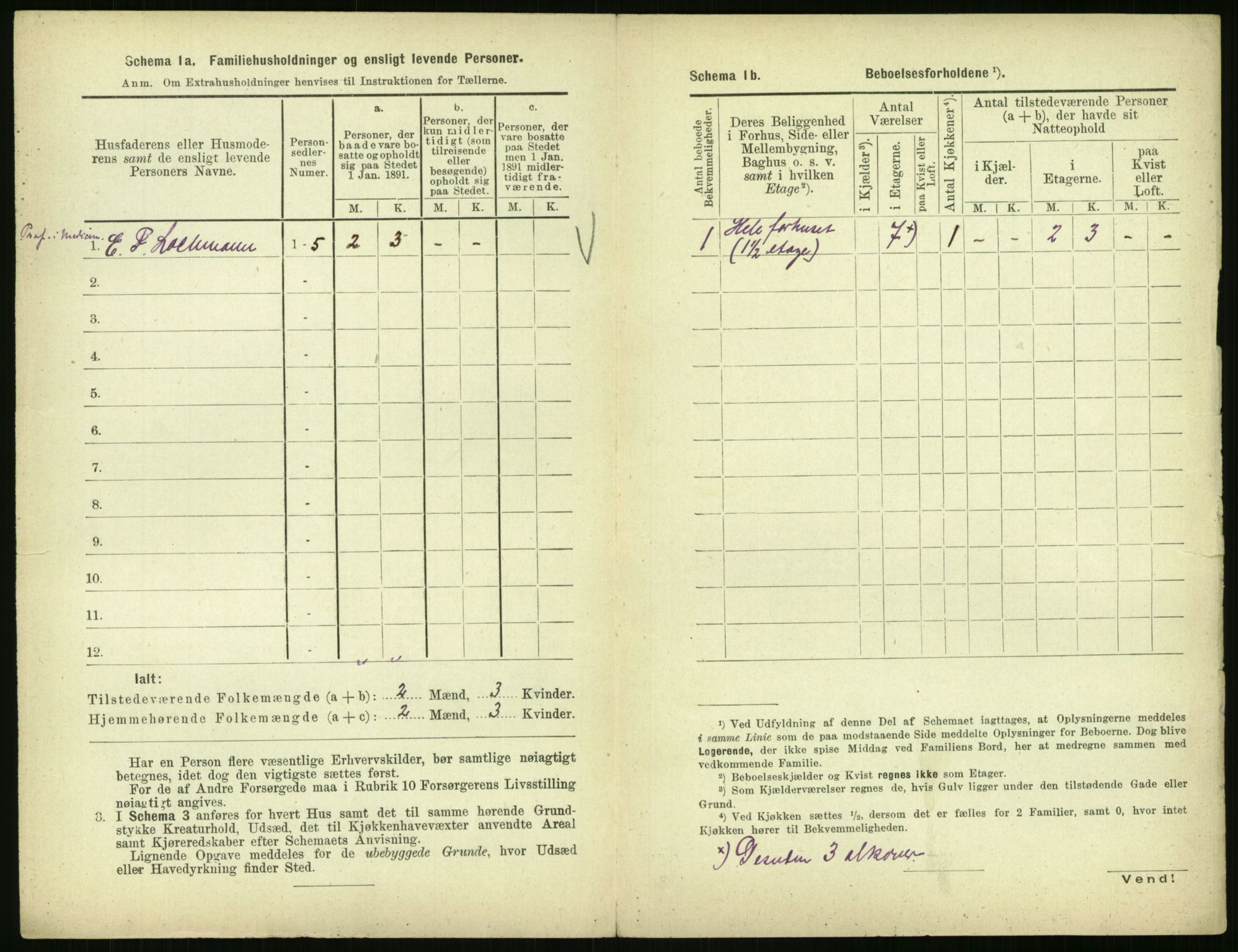 RA, 1891 census for 0301 Kristiania, 1891, p. 28007