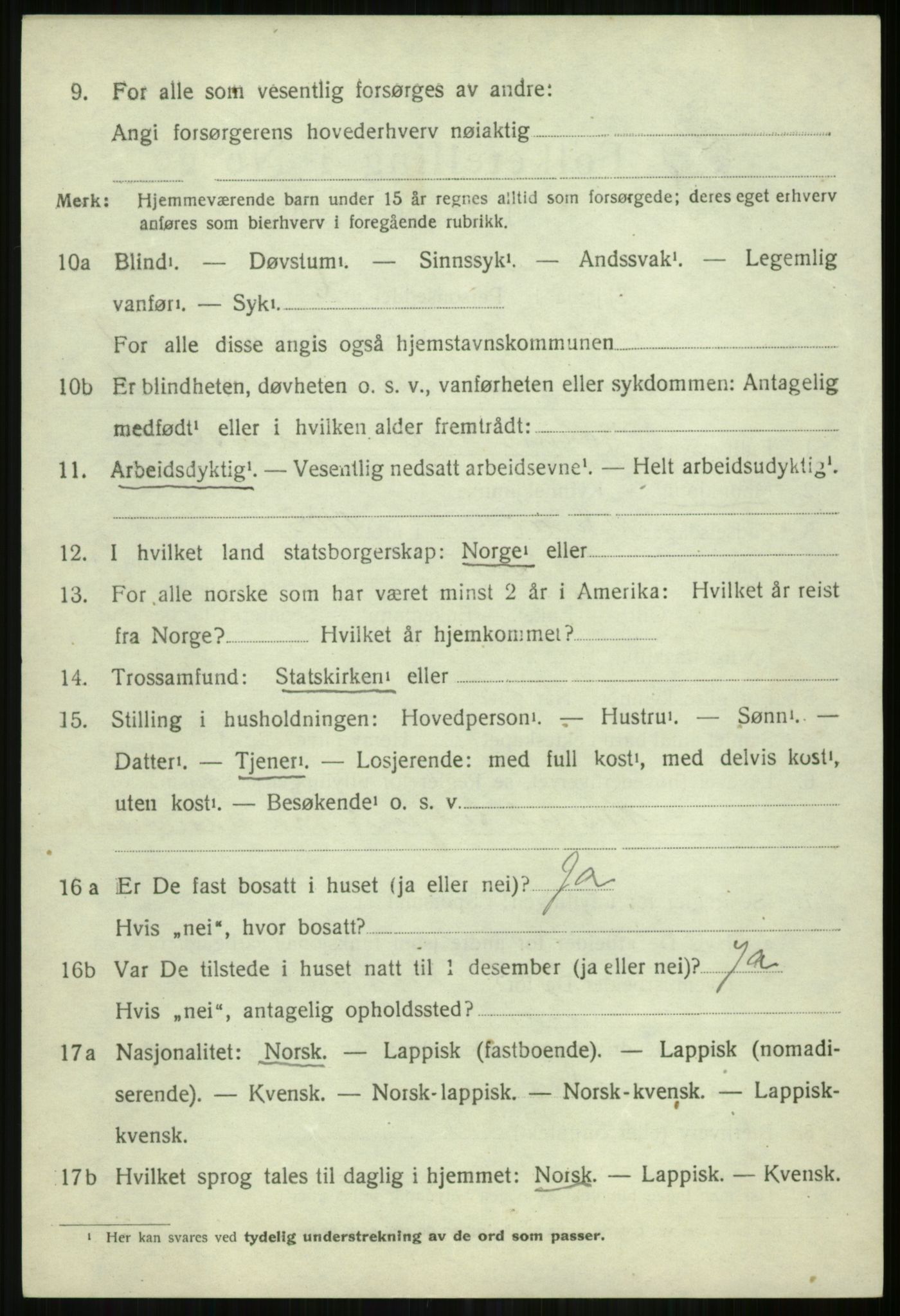 SATØ, 1920 census for Skjervøy, 1920, p. 5120