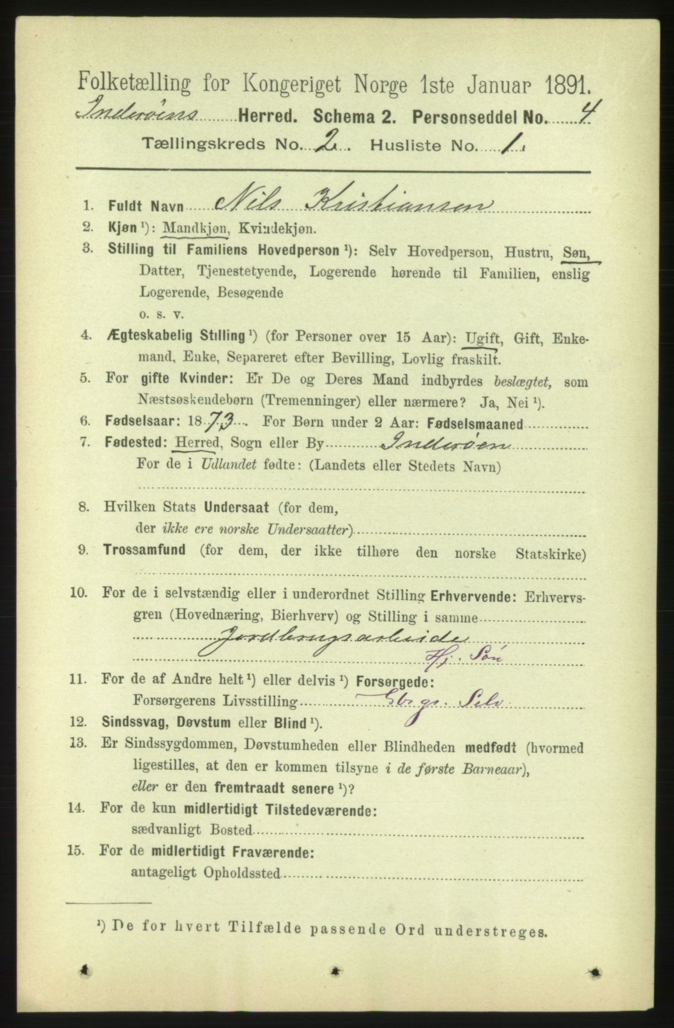 RA, 1891 census for 1729 Inderøy, 1891, p. 1292