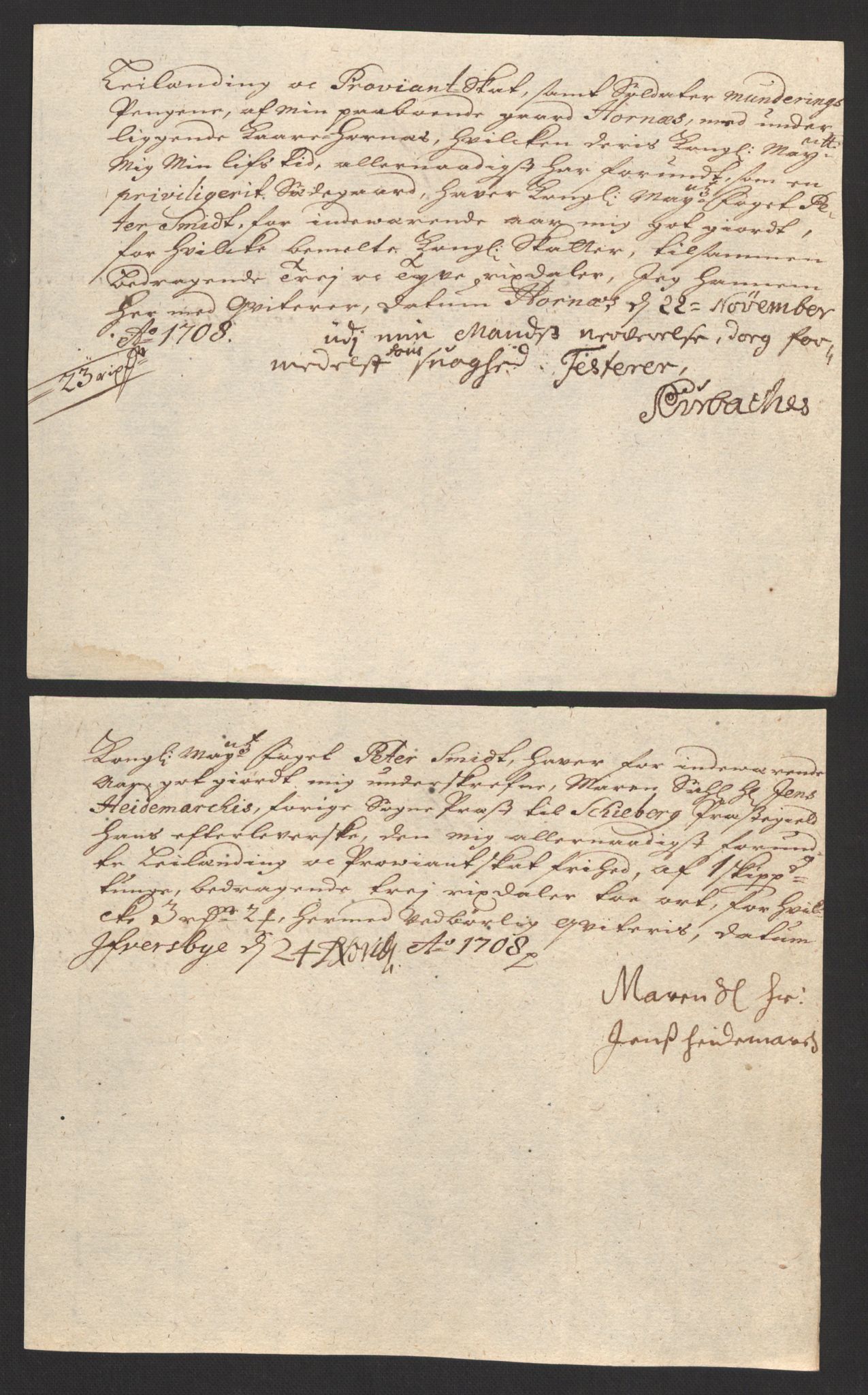 Rentekammeret inntil 1814, Reviderte regnskaper, Fogderegnskap, AV/RA-EA-4092/R01/L0018: Fogderegnskap Idd og Marker, 1707-1709, p. 232