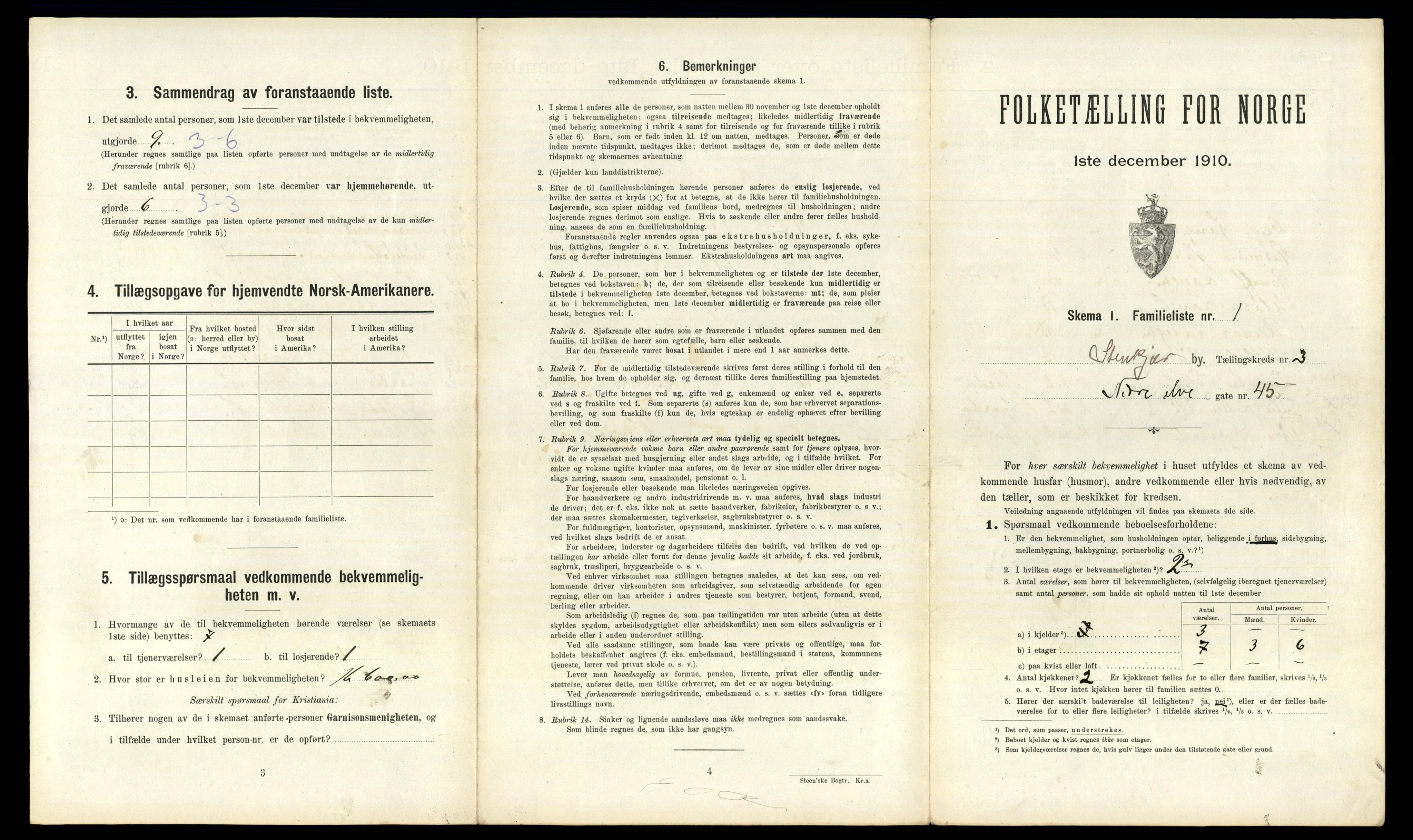 RA, 1910 census for Steinkjer, 1910, p. 692