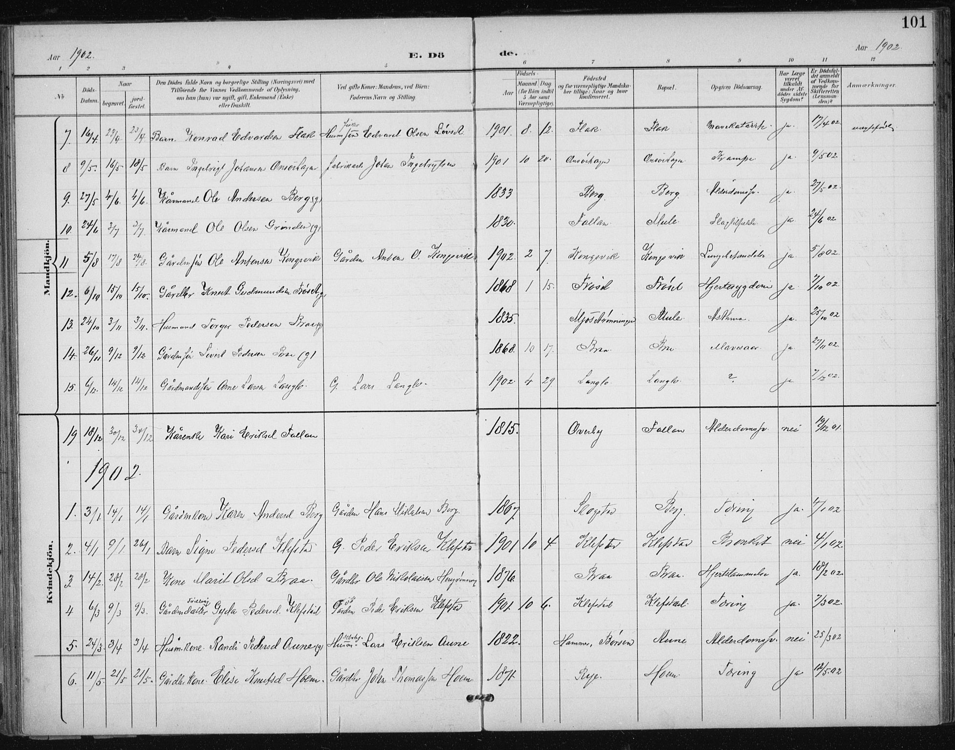 Ministerialprotokoller, klokkerbøker og fødselsregistre - Sør-Trøndelag, SAT/A-1456/612/L0380: Parish register (official) no. 612A12, 1898-1907, p. 101