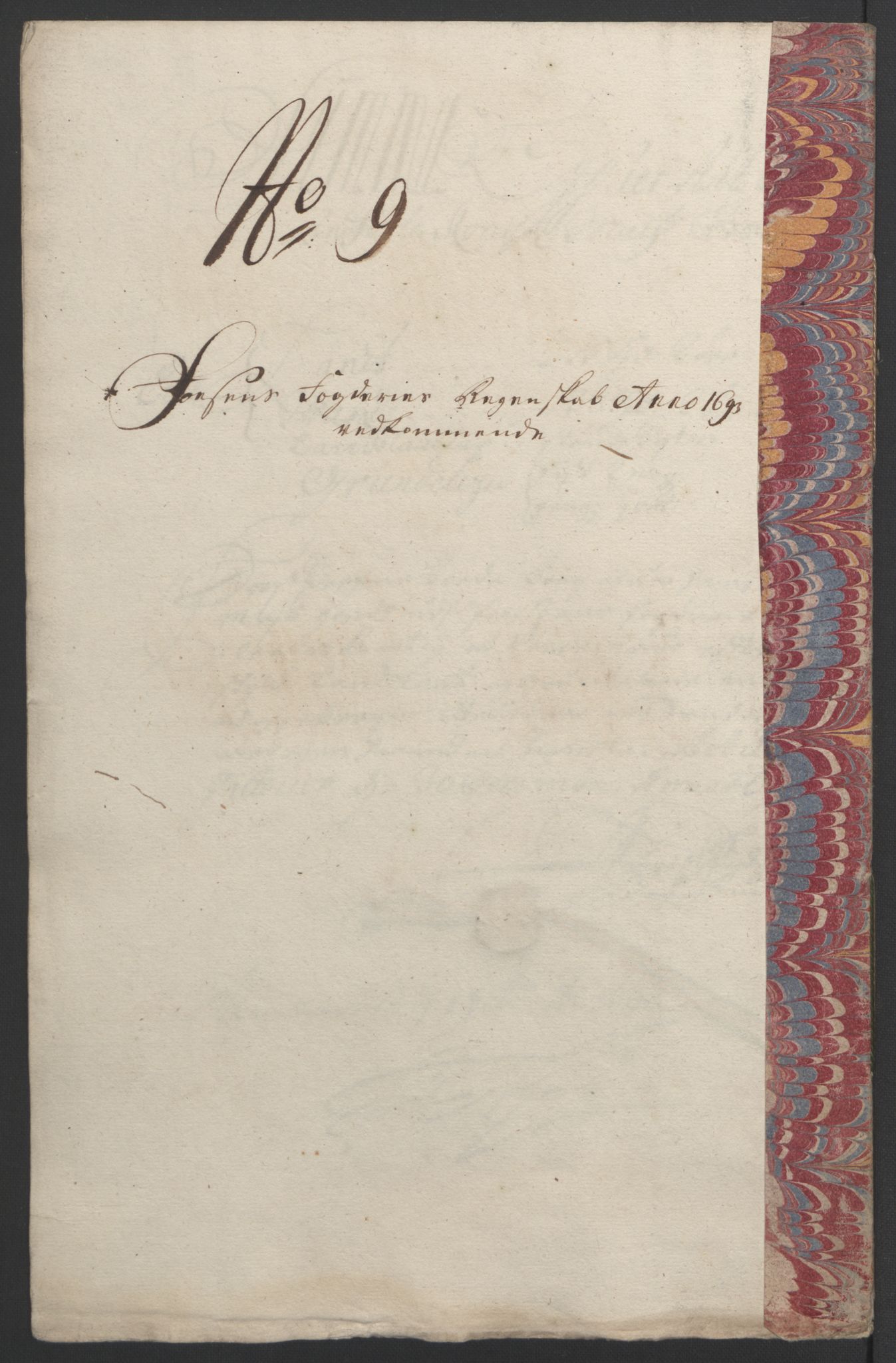 Rentekammeret inntil 1814, Reviderte regnskaper, Fogderegnskap, RA/EA-4092/R57/L3849: Fogderegnskap Fosen, 1692-1693, p. 531