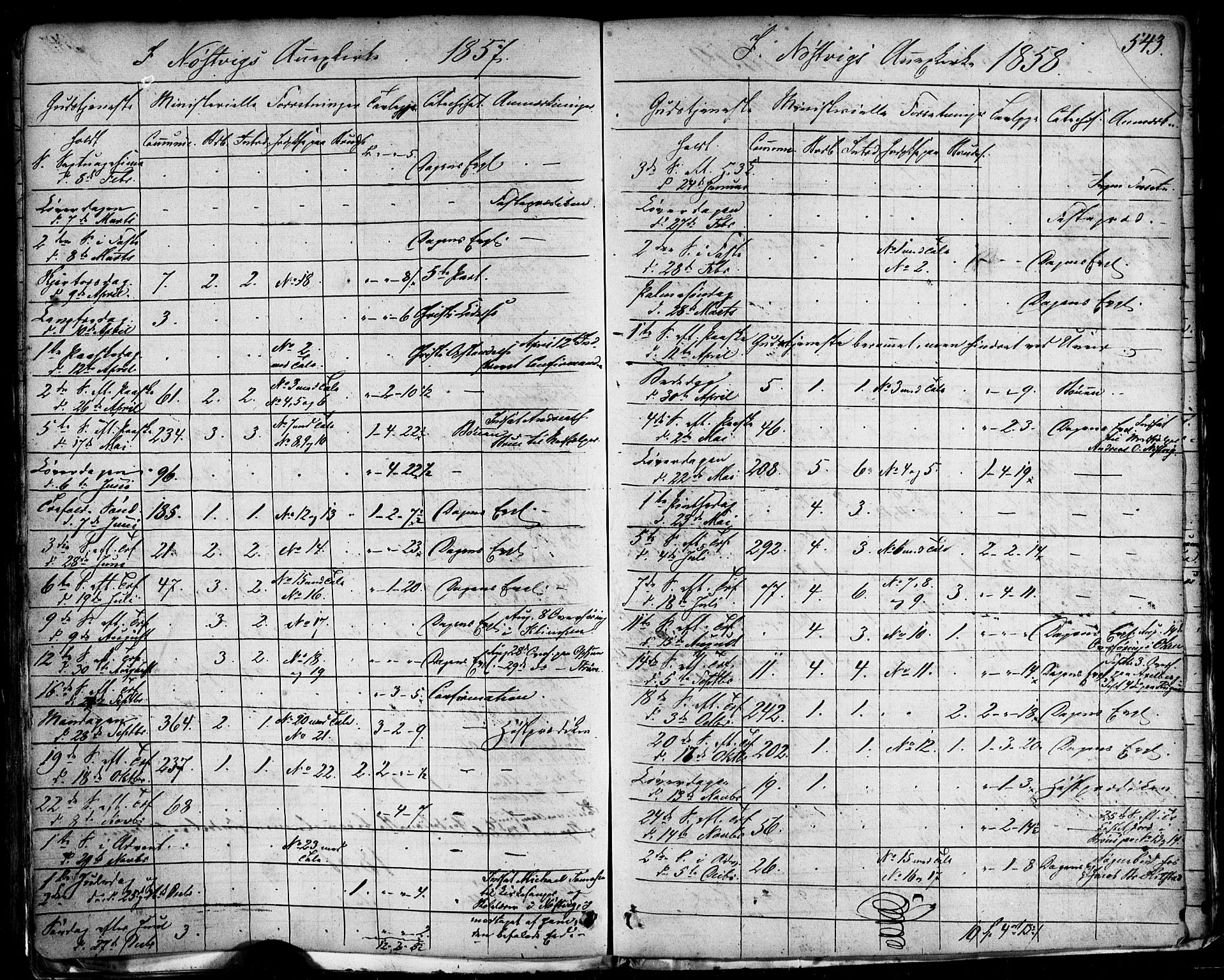 Ministerialprotokoller, klokkerbøker og fødselsregistre - Nordland, AV/SAT-A-1459/814/L0224: Parish register (official) no. 814A05, 1834-1874, p. 543