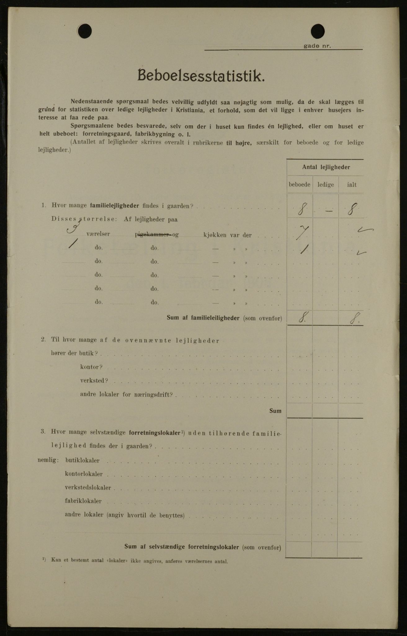 OBA, Municipal Census 1908 for Kristiania, 1908, p. 17991