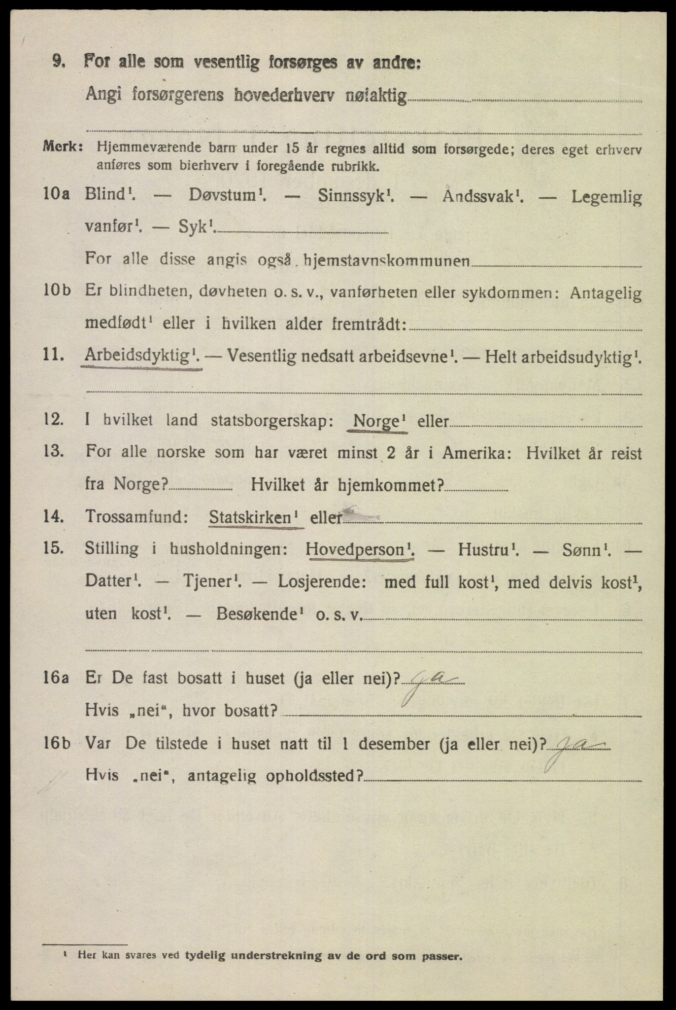 SAK, 1920 census for Øyslebø, 1920, p. 1131