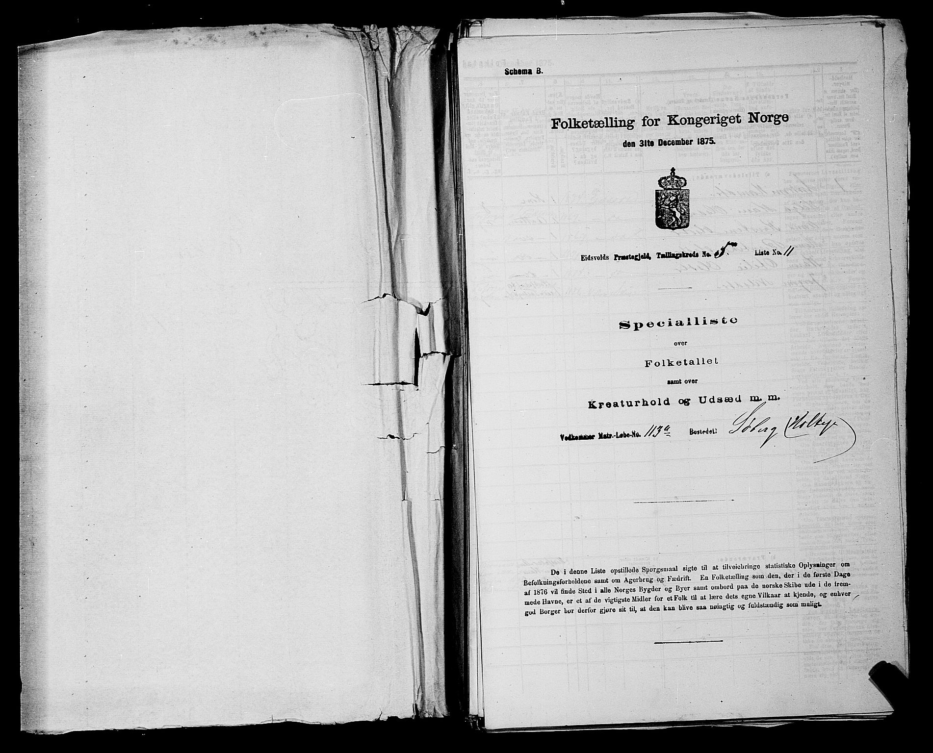 RA, 1875 census for 0237P Eidsvoll, 1875, p. 667
