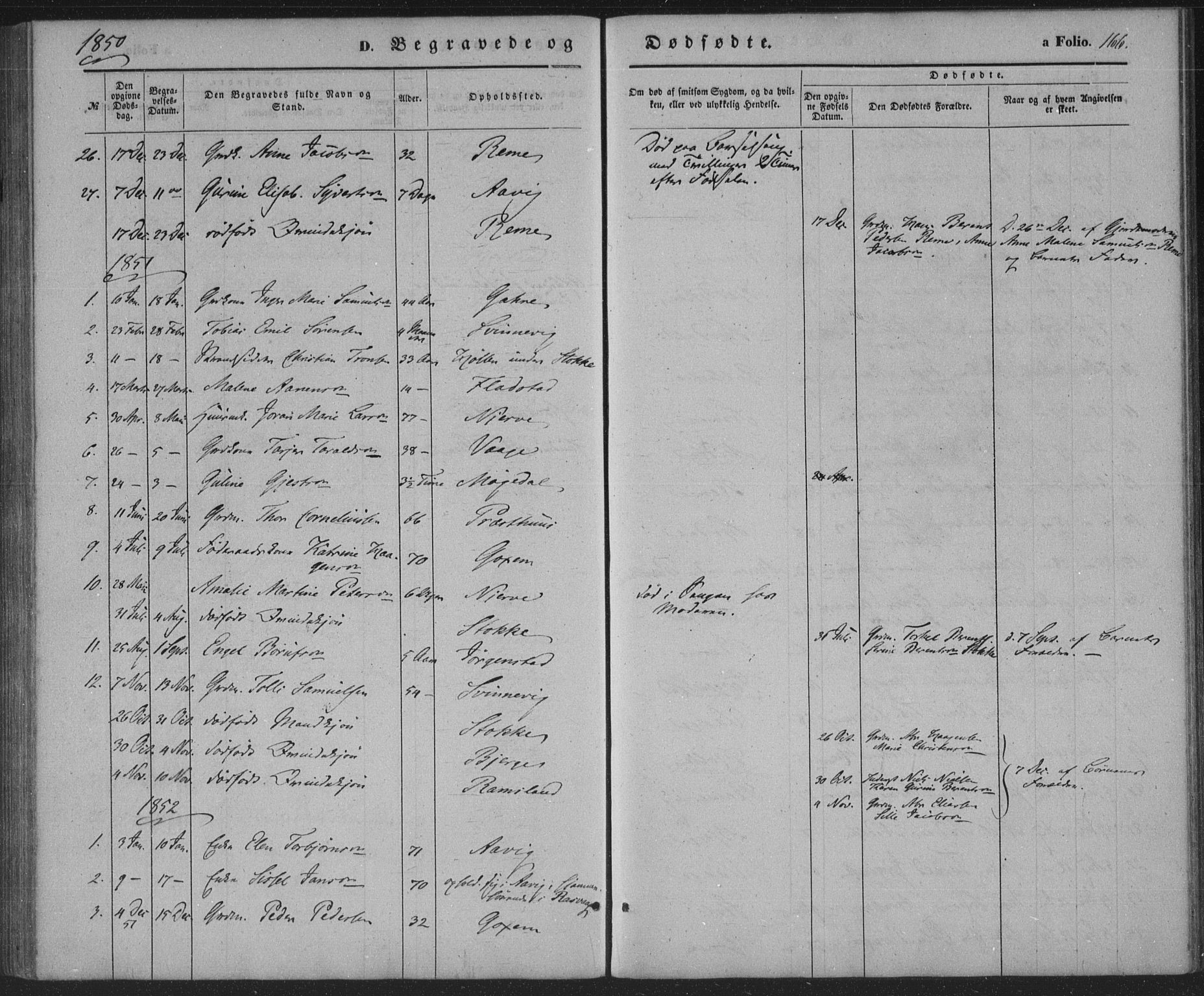 Sør-Audnedal sokneprestkontor, SAK/1111-0039/F/Fa/Faa/L0002: Parish register (official) no. A 2, 1848-1867, p. 166