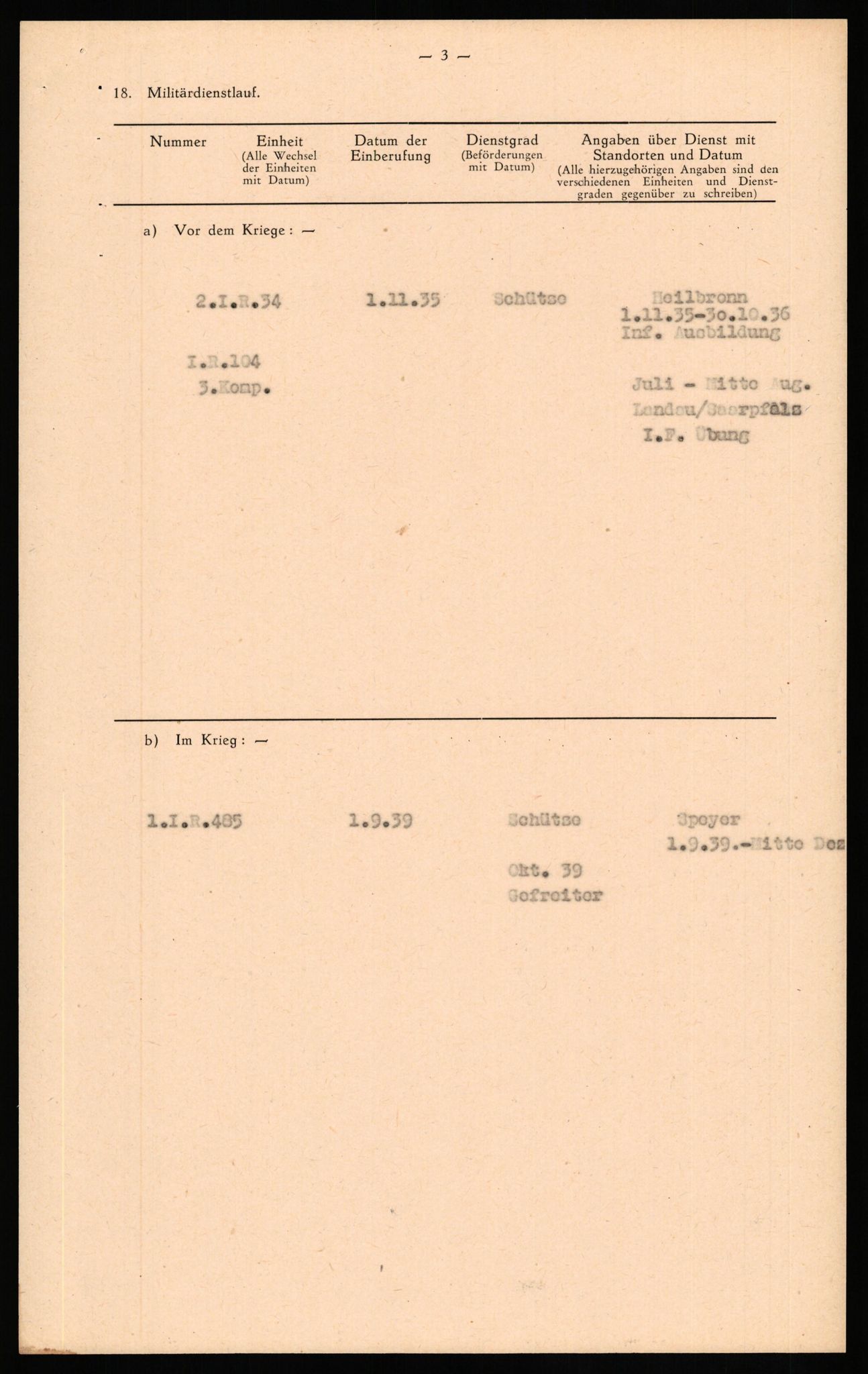 Forsvaret, Forsvarets overkommando II, RA/RAFA-3915/D/Db/L0035: CI Questionaires. Tyske okkupasjonsstyrker i Norge. Tyskere., 1945-1946, p. 484