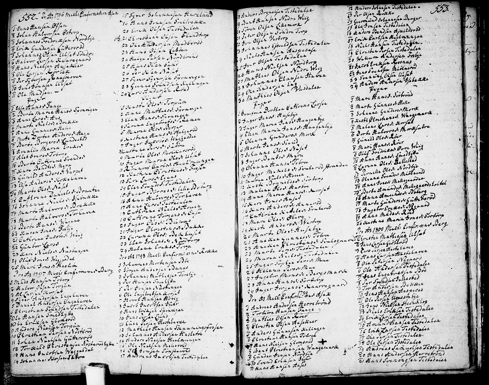 Berg prestekontor Kirkebøker, SAO/A-10902/F/Fa/L0001: Parish register (official) no. I 1, 1770-1814, p. 552-553