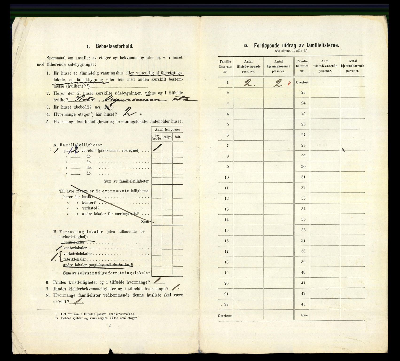 RA, 1910 census for Trondheim, 1910, p. 7124