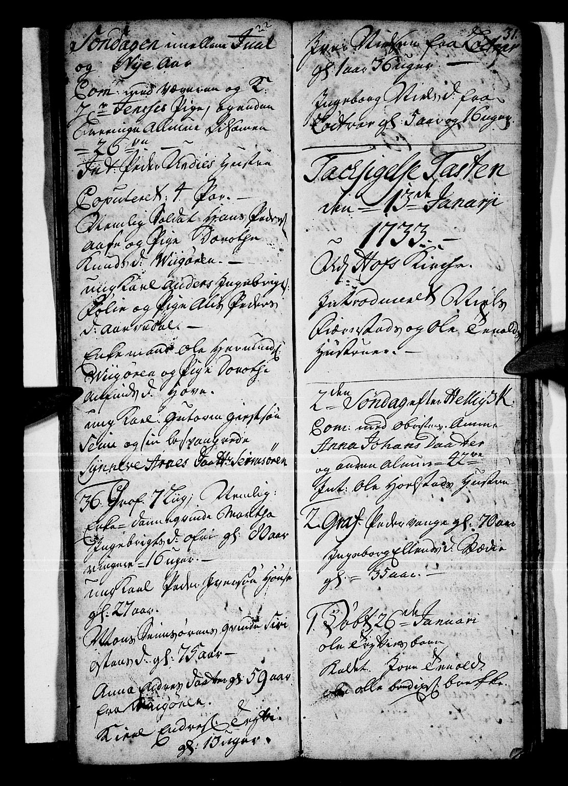 Vik sokneprestembete, AV/SAB-A-81501/H/Haa/Haaa/L0001: Parish register (official) no. A 1 / 1, 1727-1740, p. 31