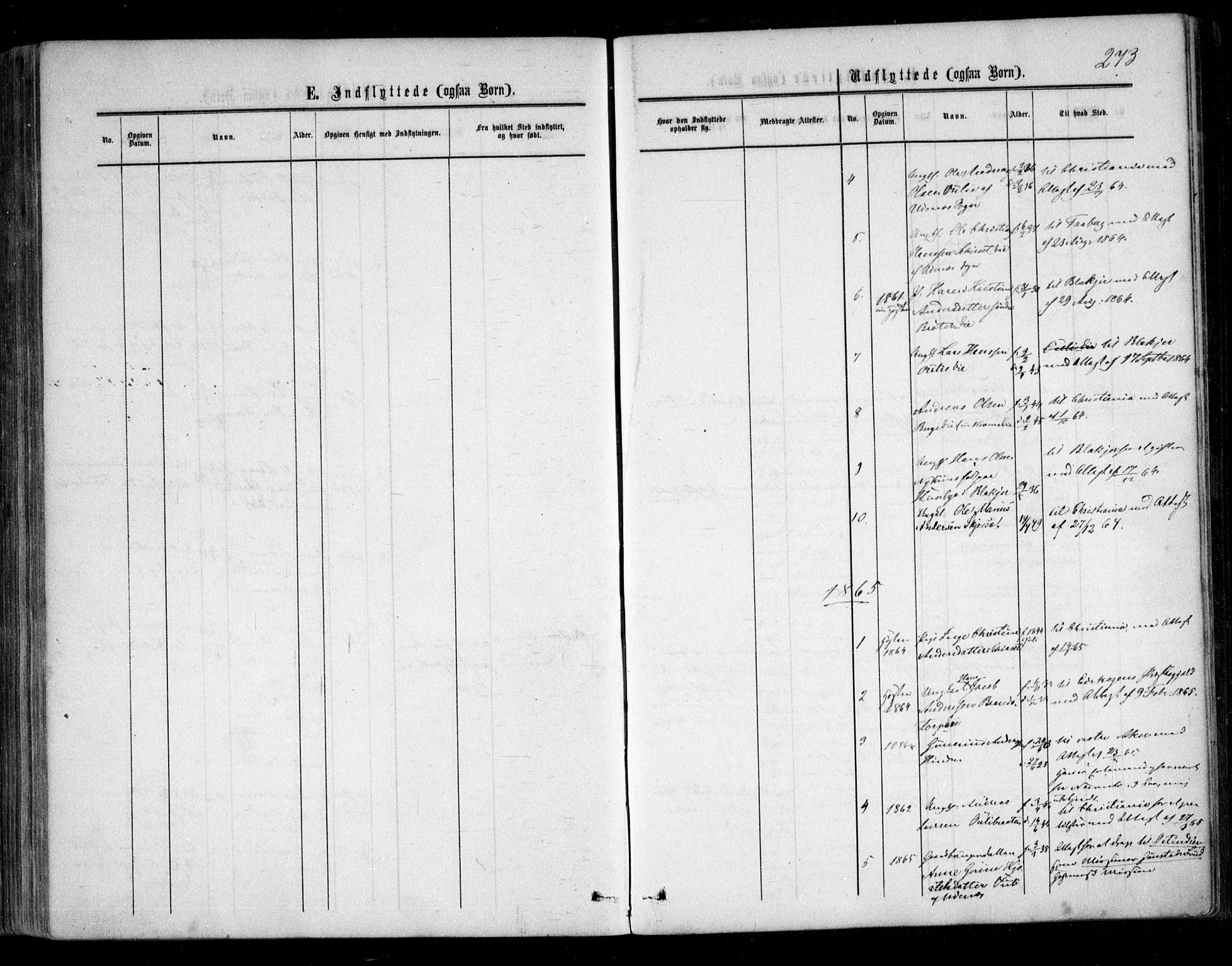 Nes prestekontor Kirkebøker, SAO/A-10410/F/Fc/L0001: Parish register (official) no. III 1, 1859-1882, p. 273