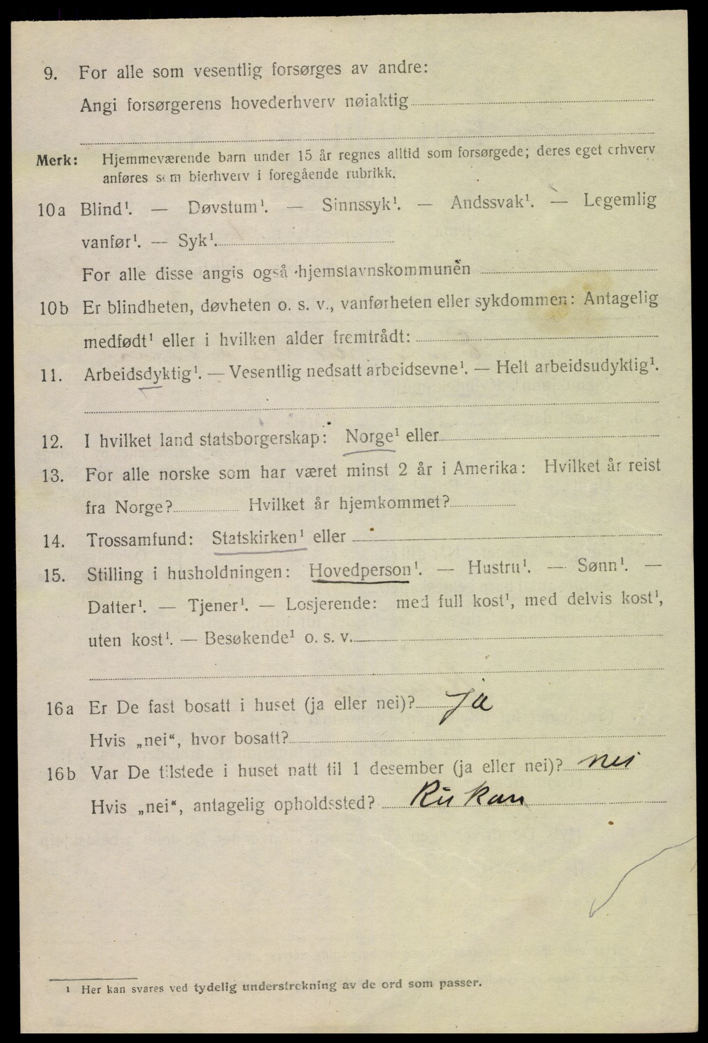 SAK, 1920 census for Kristiansand, 1920, p. 36986