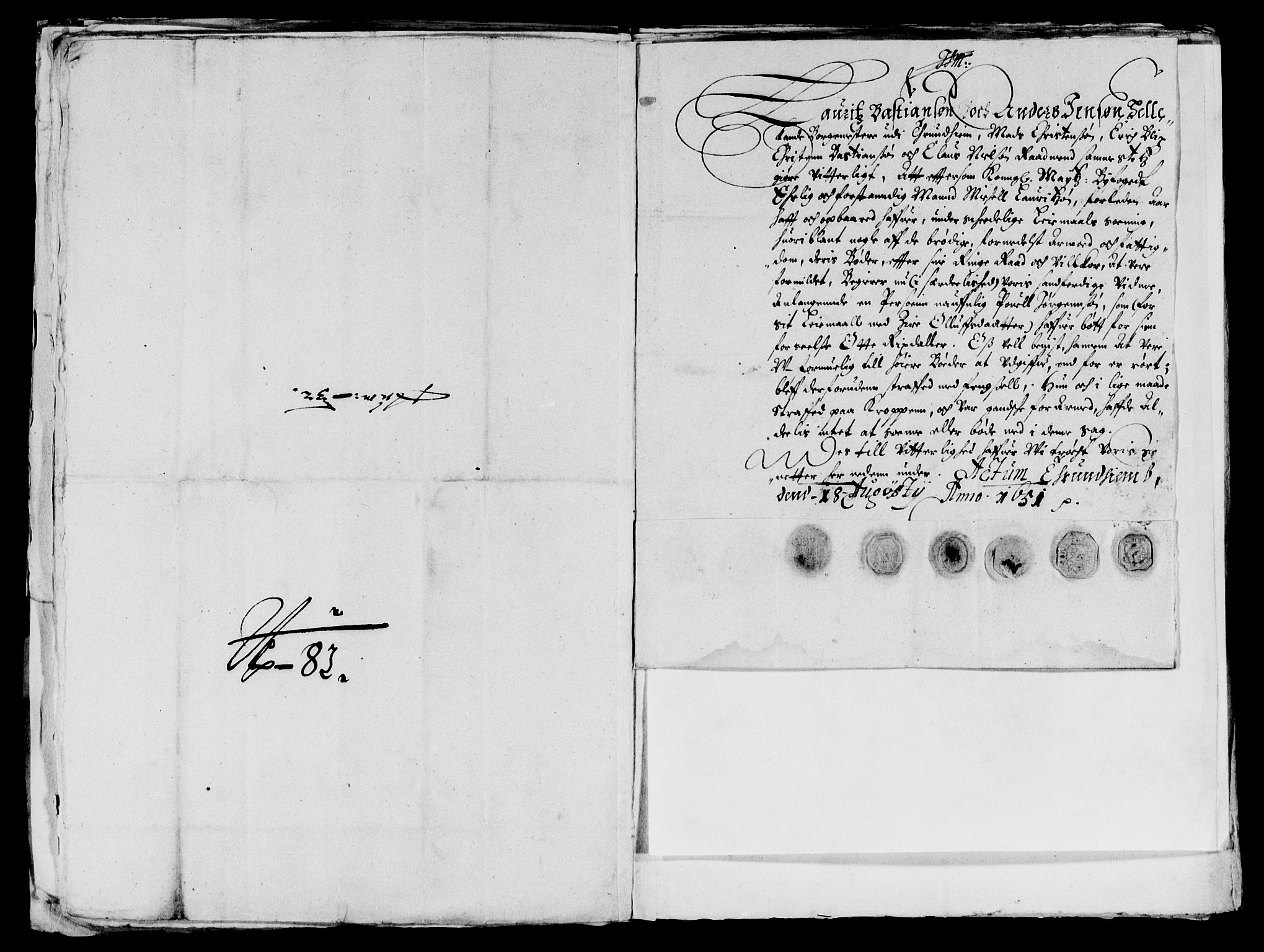 Rentekammeret inntil 1814, Reviderte regnskaper, Lensregnskaper, AV/RA-EA-5023/R/Rb/Rbw/L0099: Trondheim len, 1650-1651