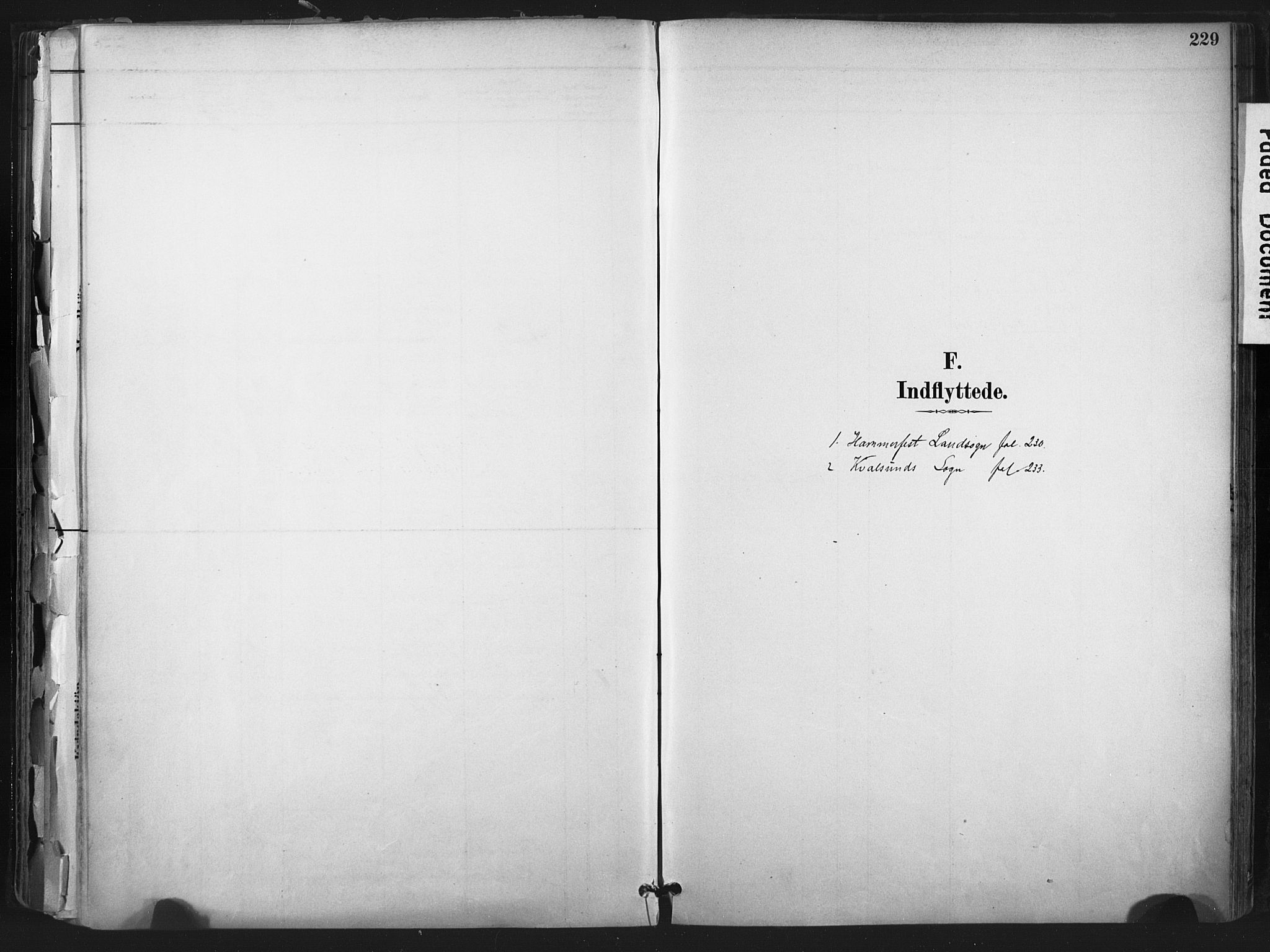 Hammerfest sokneprestkontor, SATØ/S-1347: Parish register (official) no. 11 /1, 1885-1897, p. 229