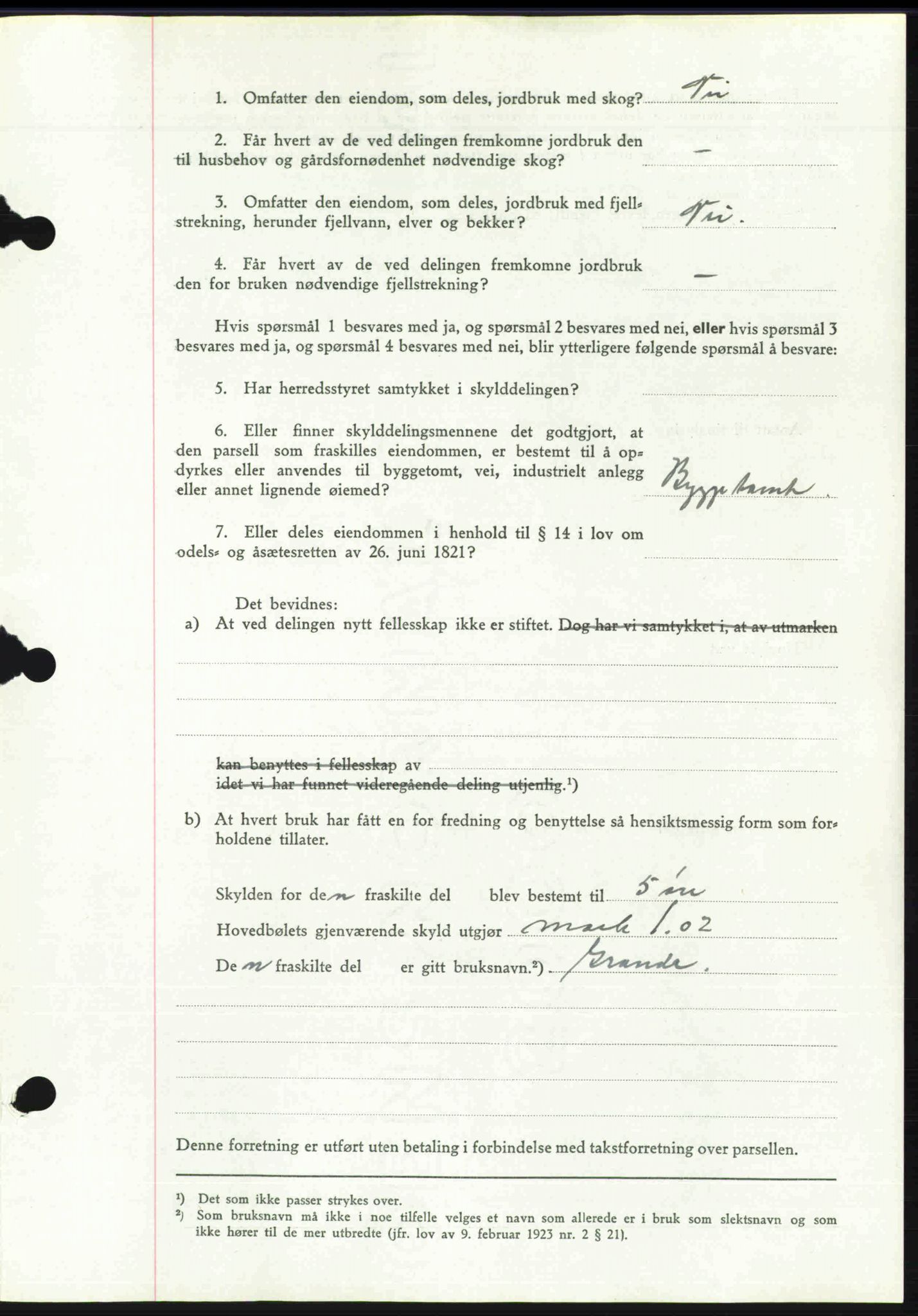 Toten tingrett, SAH/TING-006/H/Hb/Hbc/L0006: Mortgage book no. Hbc-06, 1939-1939, Diary no: : 2676/1939