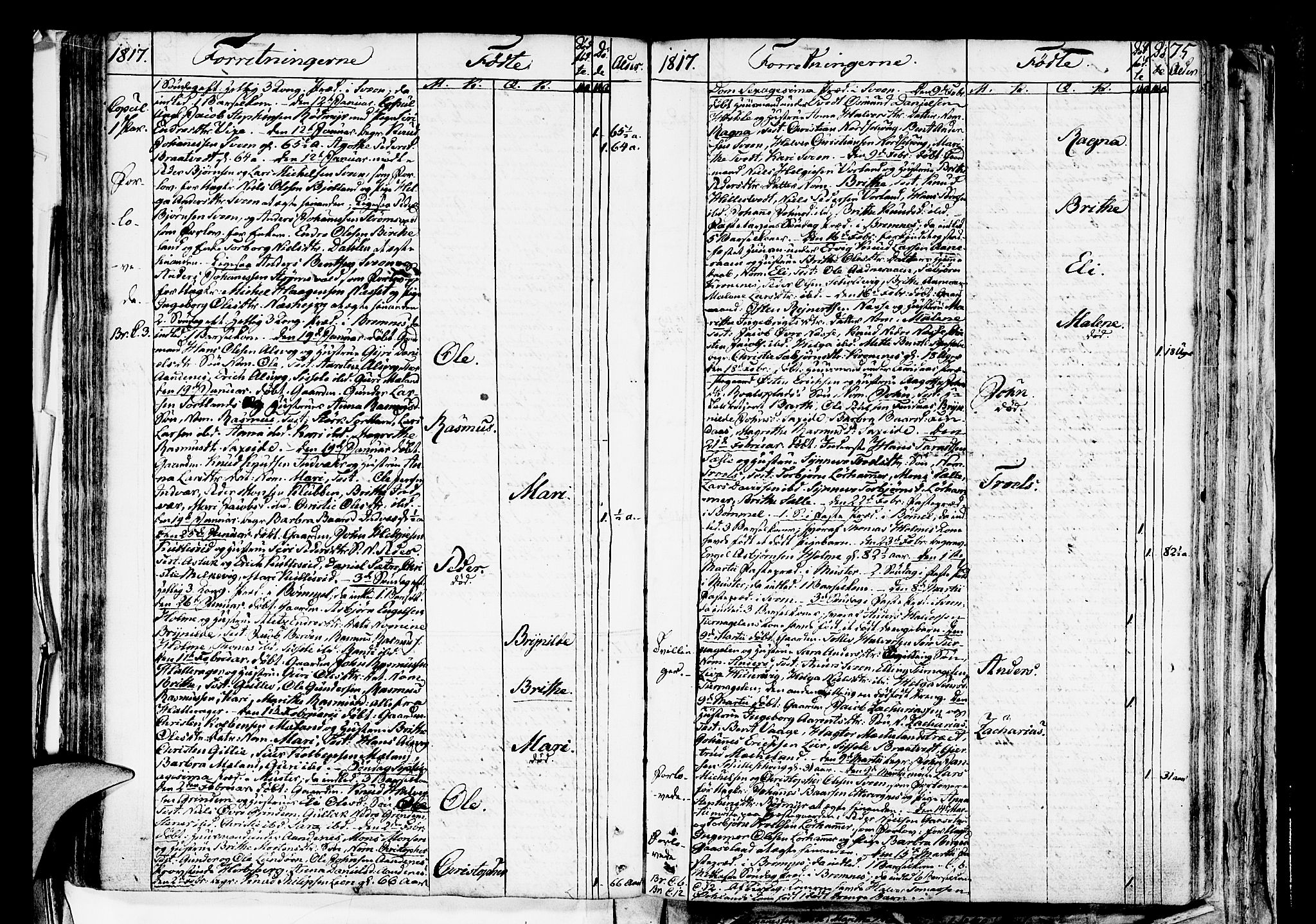 Finnås sokneprestembete, AV/SAB-A-99925/H/Ha/Haa/Haaa/L0004: Parish register (official) no. A 4, 1804-1830, p. 75