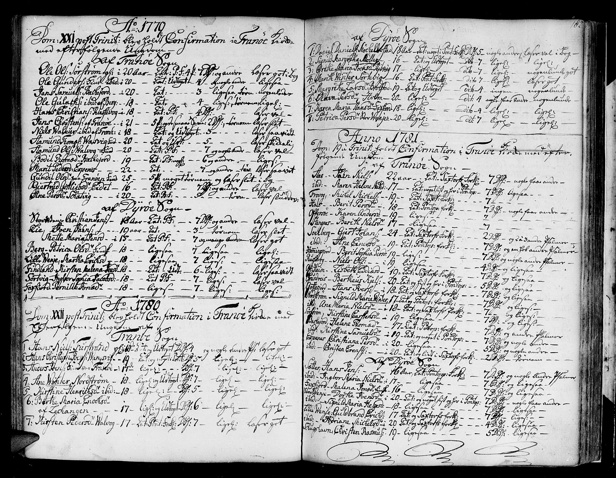 Tranøy sokneprestkontor, SATØ/S-1313/I/Ia/Iaa/L0002kirke: Parish register (official) no. 2, 1773-1806, p. 182