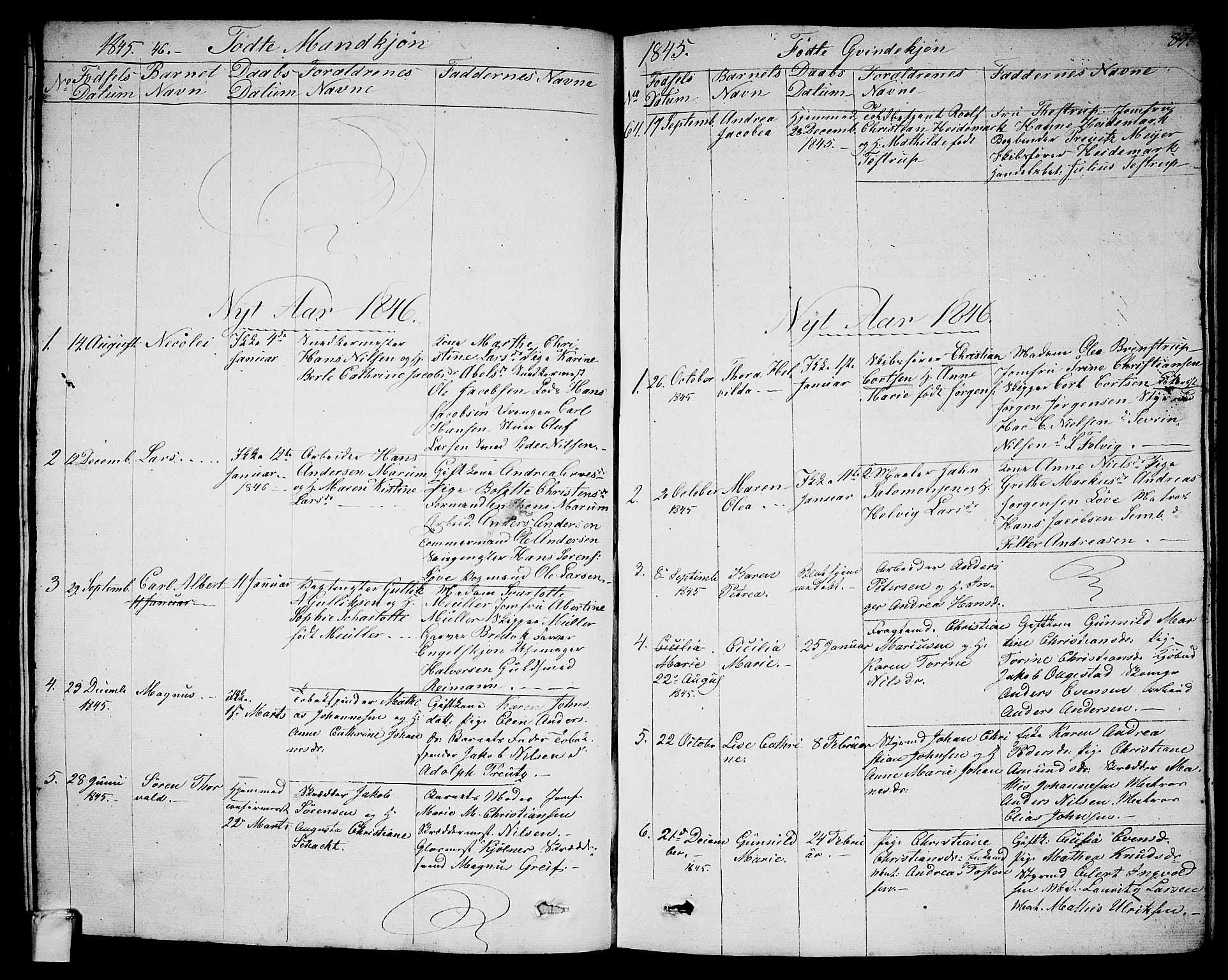 Larvik kirkebøker, SAKO/A-352/G/Ga/L0003a: Parish register (copy) no. I 3A, 1830-1870, p. 89