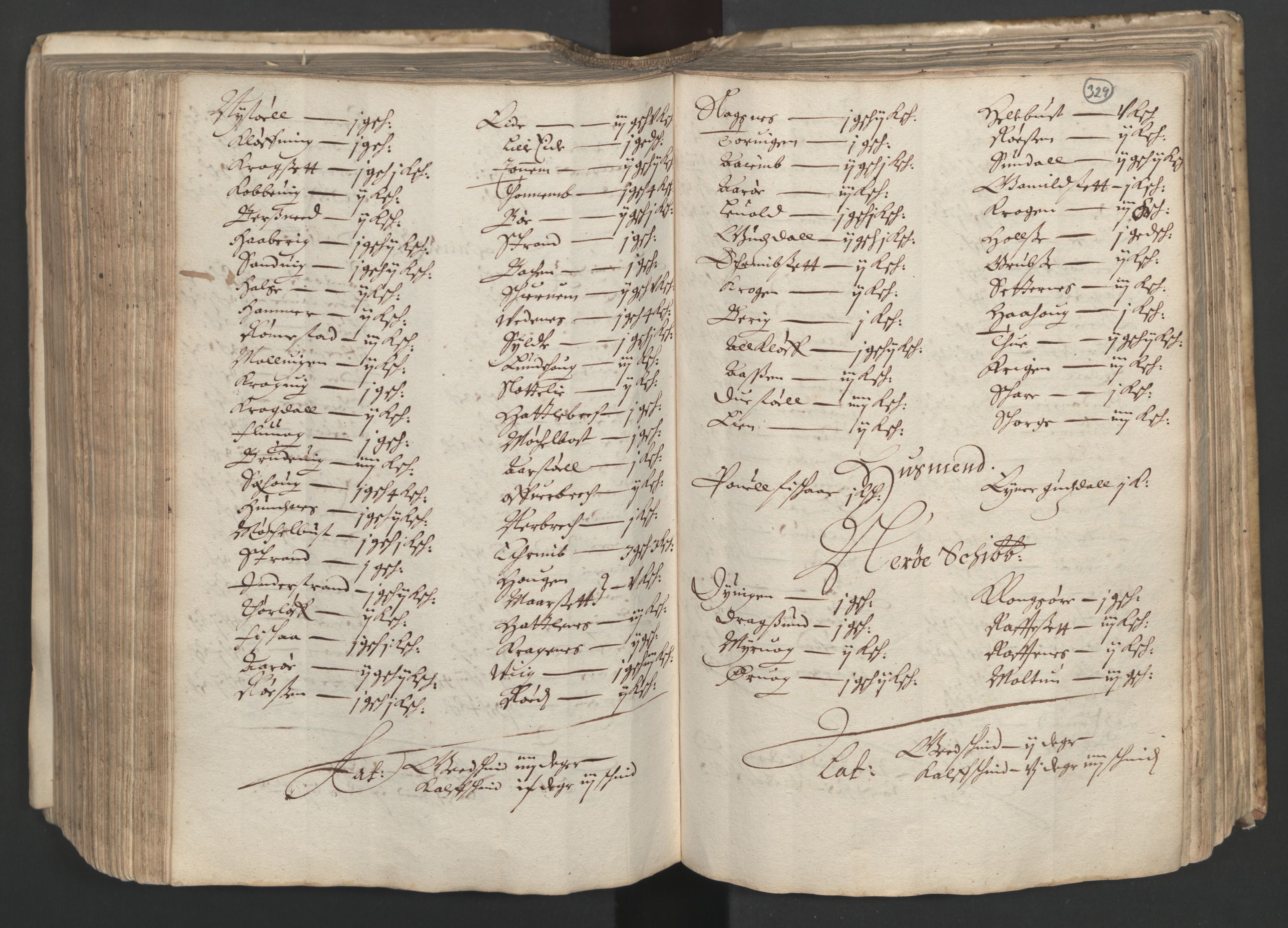 Rentekammeret inntil 1814, Realistisk ordnet avdeling, AV/RA-EA-4070/L/L0025/0001: Bergen lagdømme: / [B]: Kronens jordebok. Nordhordland, Sunnhordland, Ytre Sogn, Indre Sogn, Sunnfjord, Nordfjord, Sunnmøre, Hardanger med Halsnøy kloster, Lyse kloster, Apostelgodset, Munkeliv og St. Hans kloster, Alle helgen gods, Lagstolen gods, Ove Jenssøns gods på Voss, 1661, p. 328b-329a