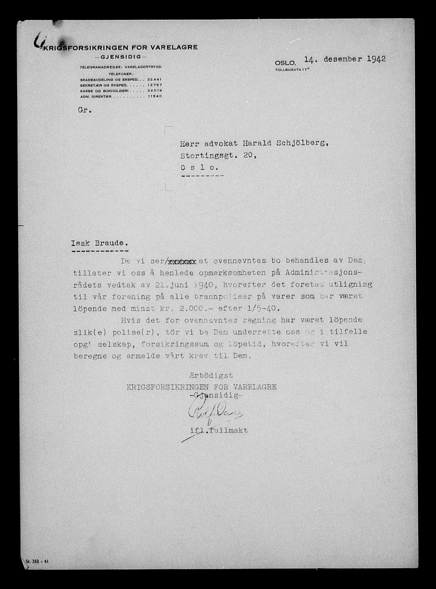 Justisdepartementet, Tilbakeføringskontoret for inndratte formuer, AV/RA-S-1564/H/Hc/Hcc/L0927: --, 1945-1947, p. 518