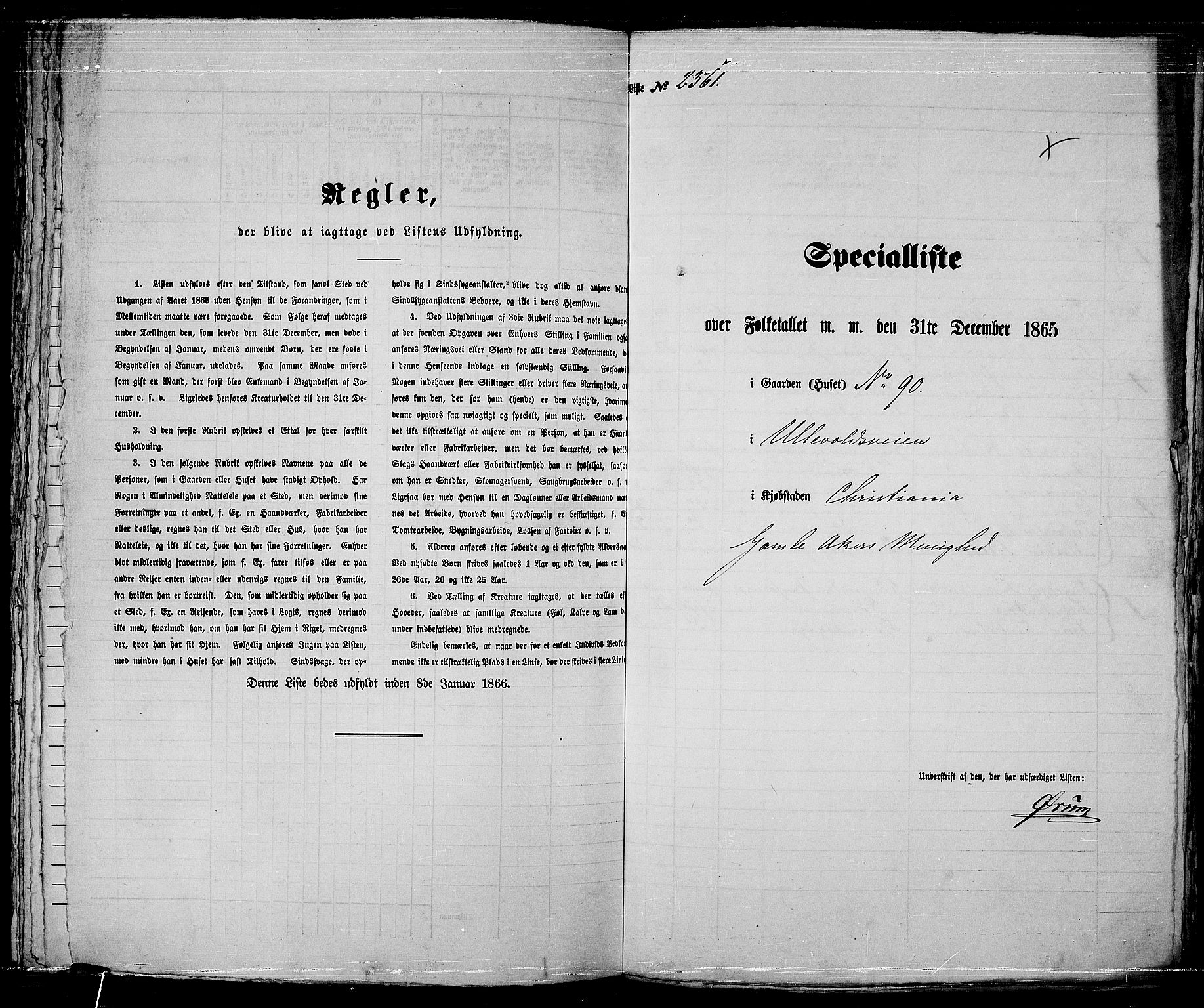 RA, 1865 census for Kristiania, 1865, p. 5253