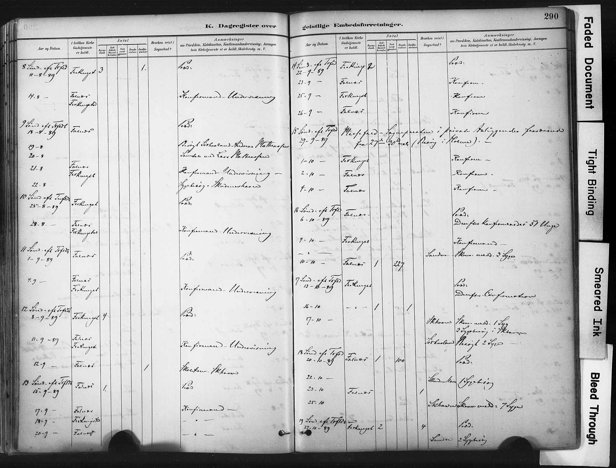 Skudenes sokneprestkontor, AV/SAST-A -101849/H/Ha/Haa/L0009: Parish register (official) no. A 6, 1882-1912, p. 290